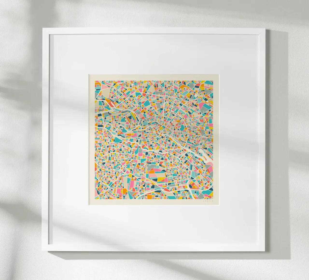 BERLIN MAP poster da Jazzberry Blue