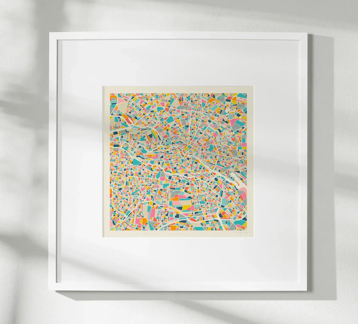 BERLIN MAP poster by Jazzberry Blue