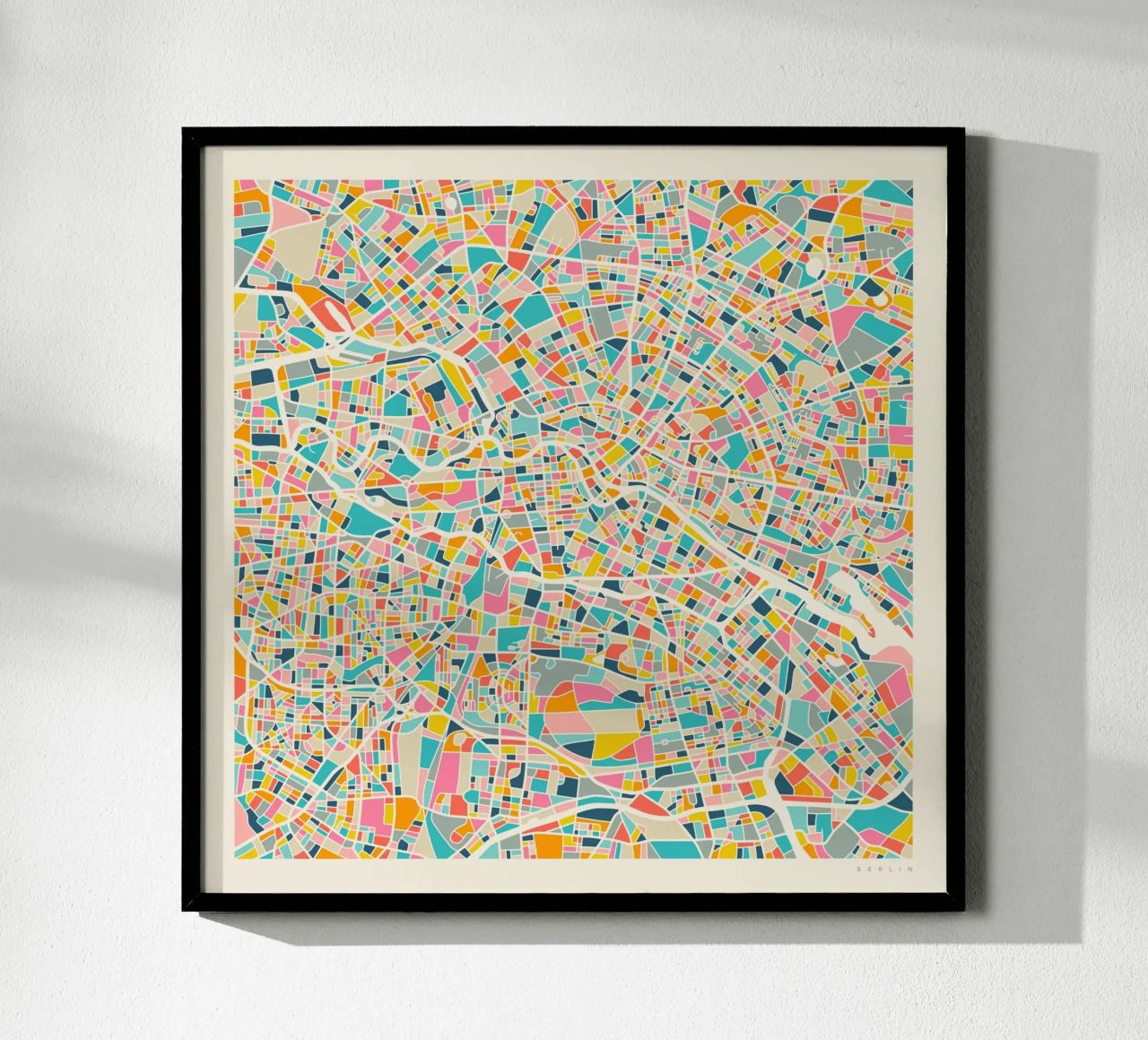 BERLIN MAP poster by Jazzberry Blue
