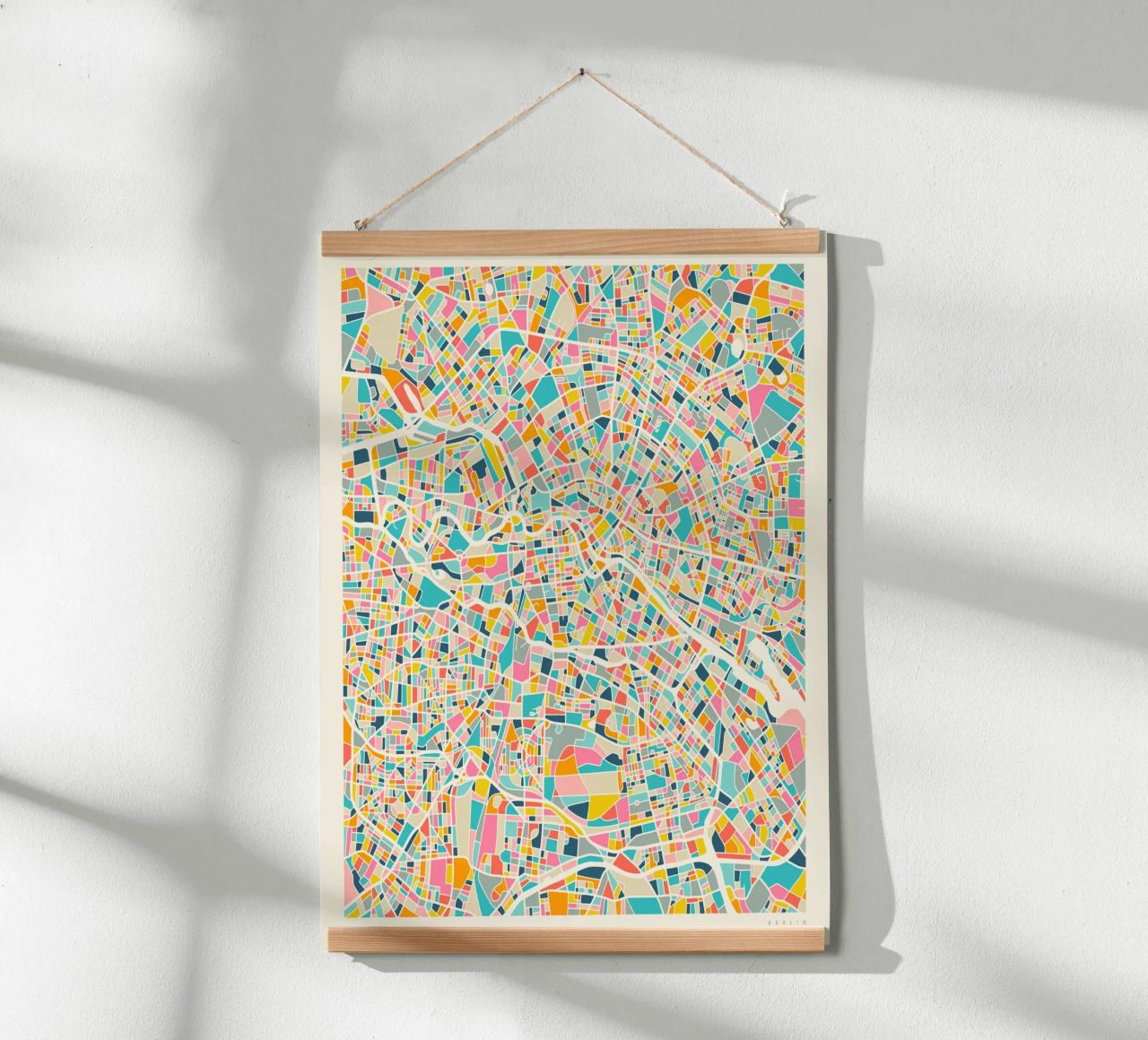 BERLIN MAP poster by Jazzberry Blue