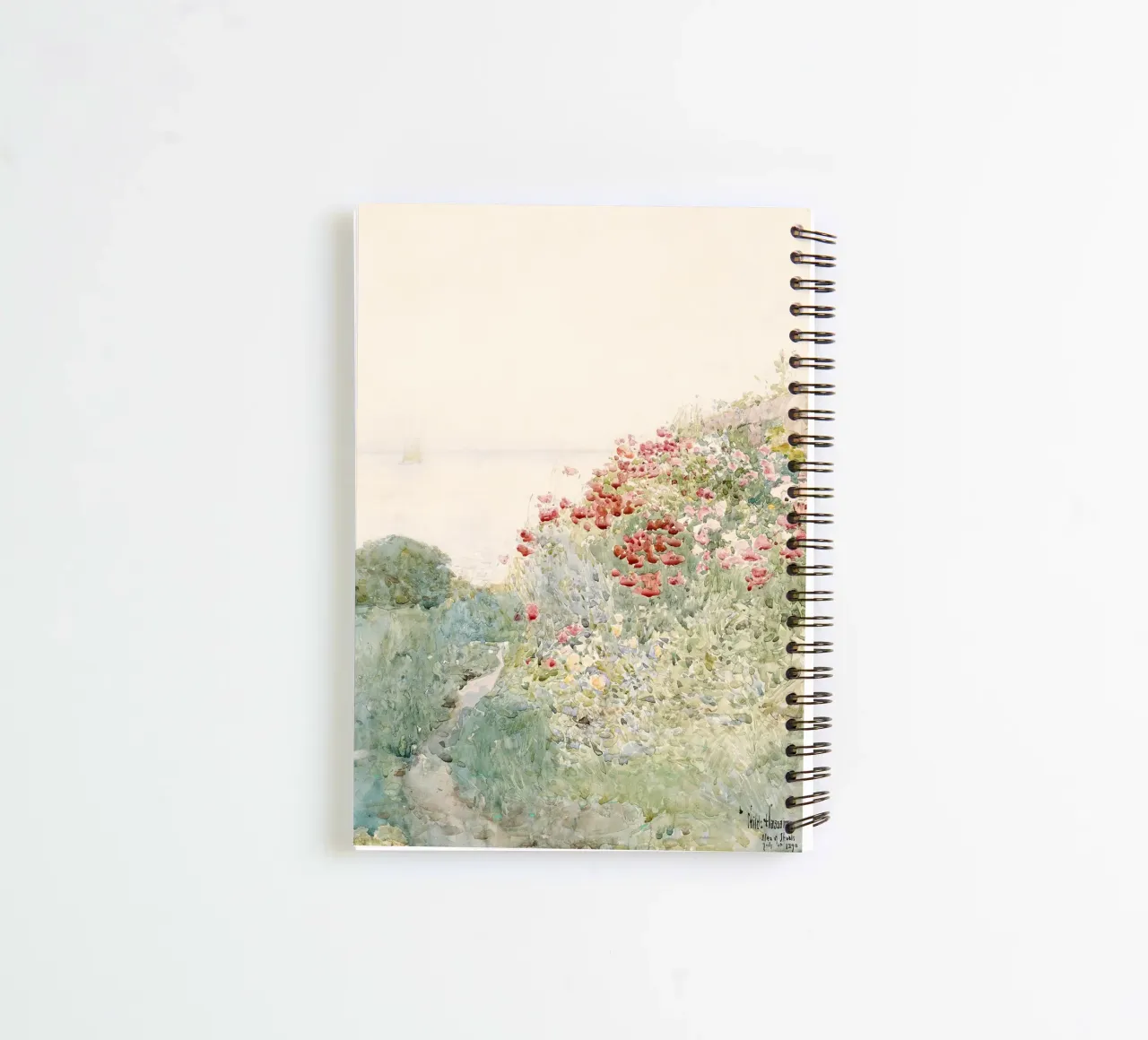 Field of Poppies by Childe Hassam diario ad anelli da apoloprints