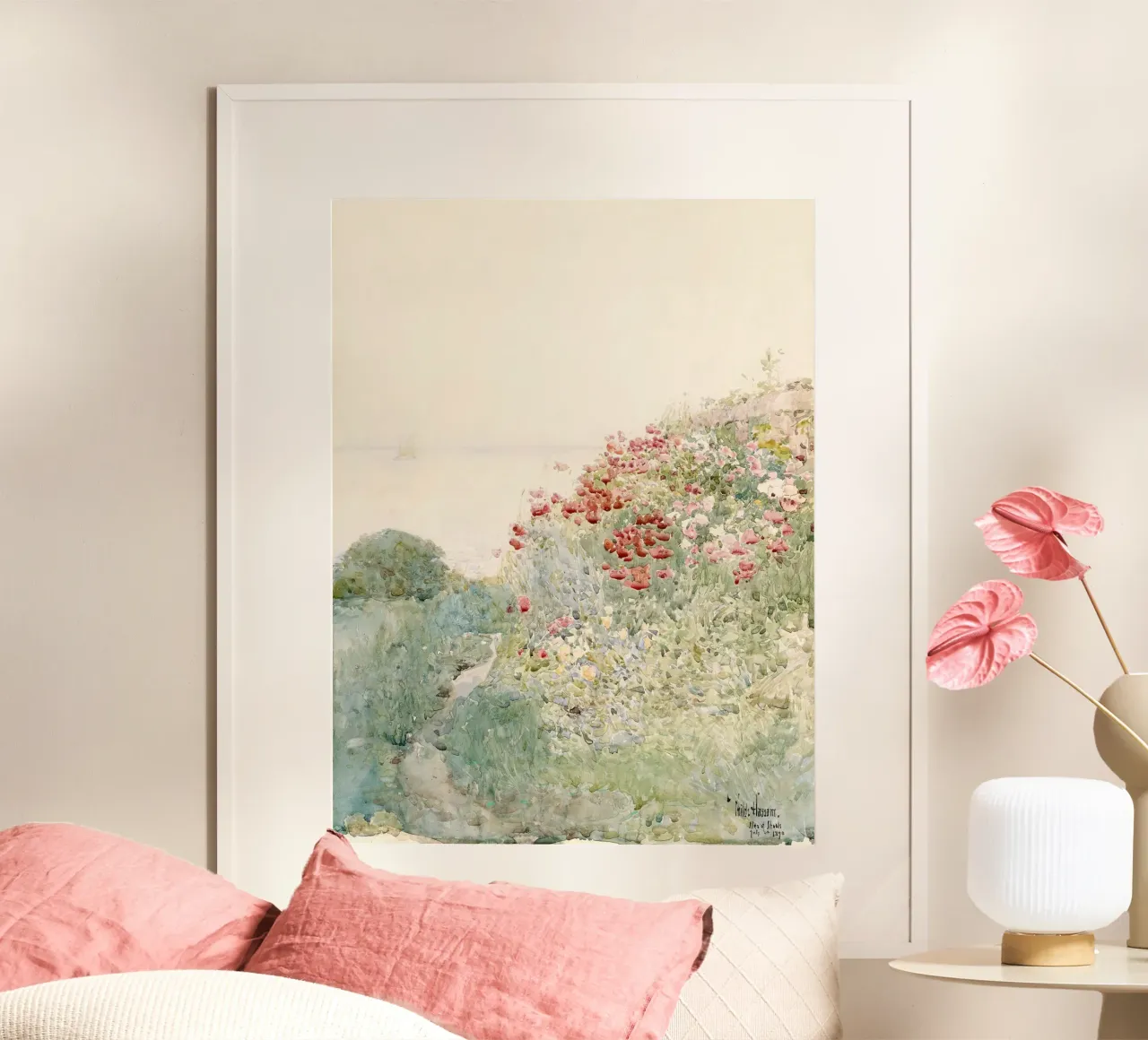 Field of Poppies by Childe Hassam carta hahnemühle da apoloprints