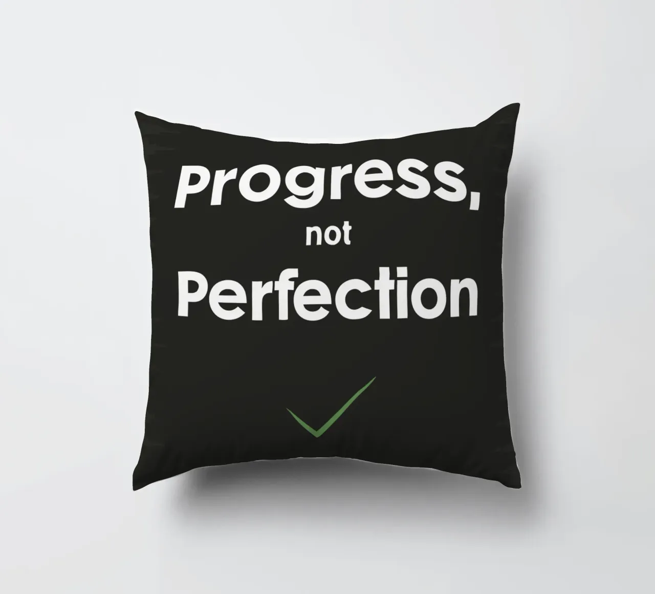 progresso non perfezione cuscino da logic