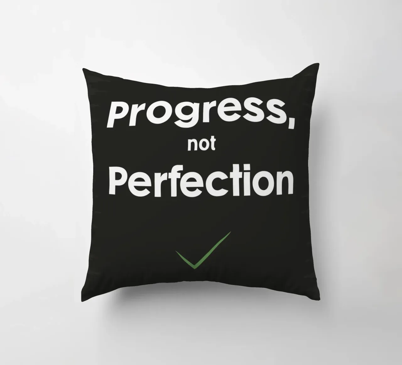 progresso non perfezione cuscino da logic