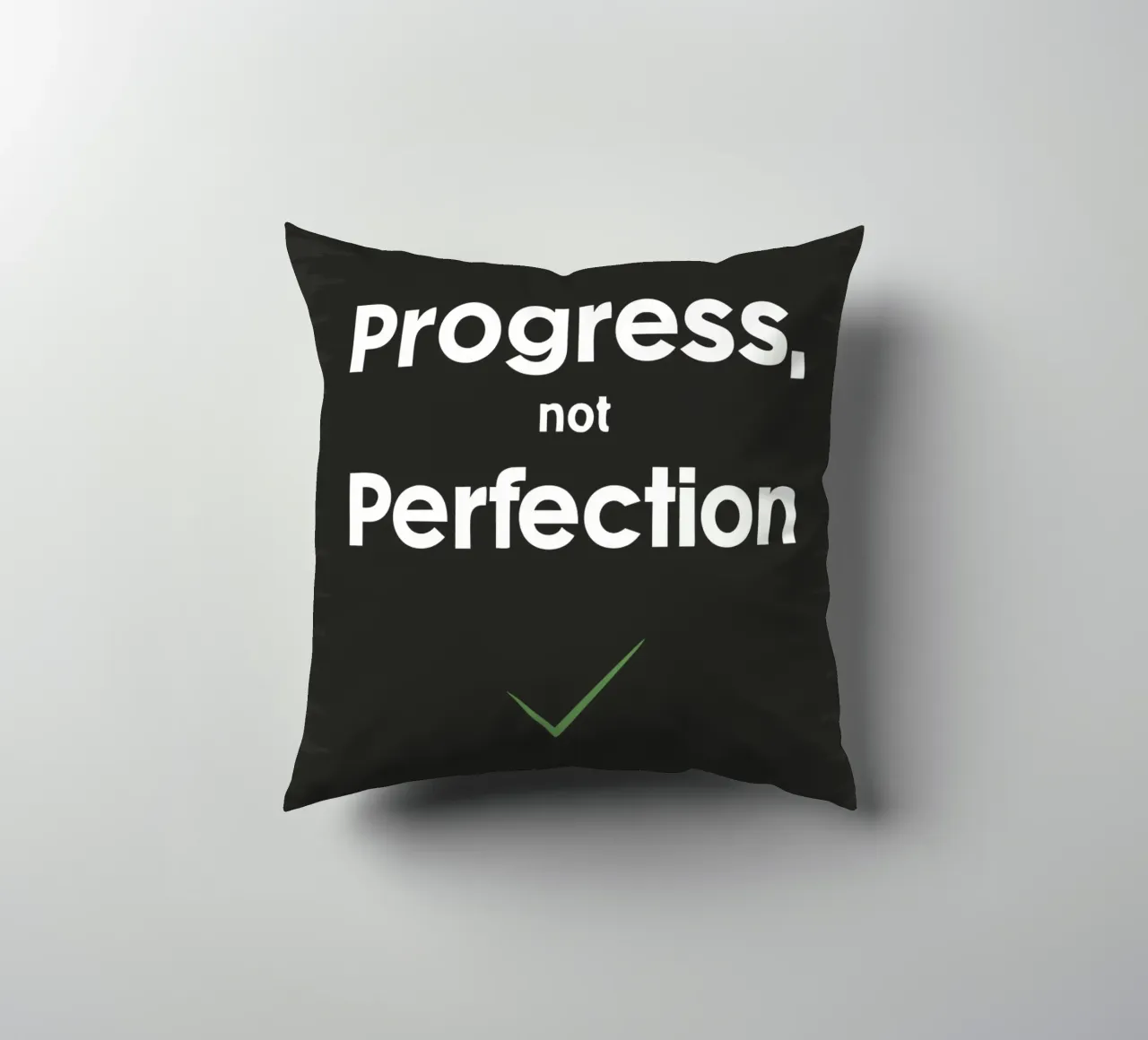 progresso non perfezione cuscino da logic