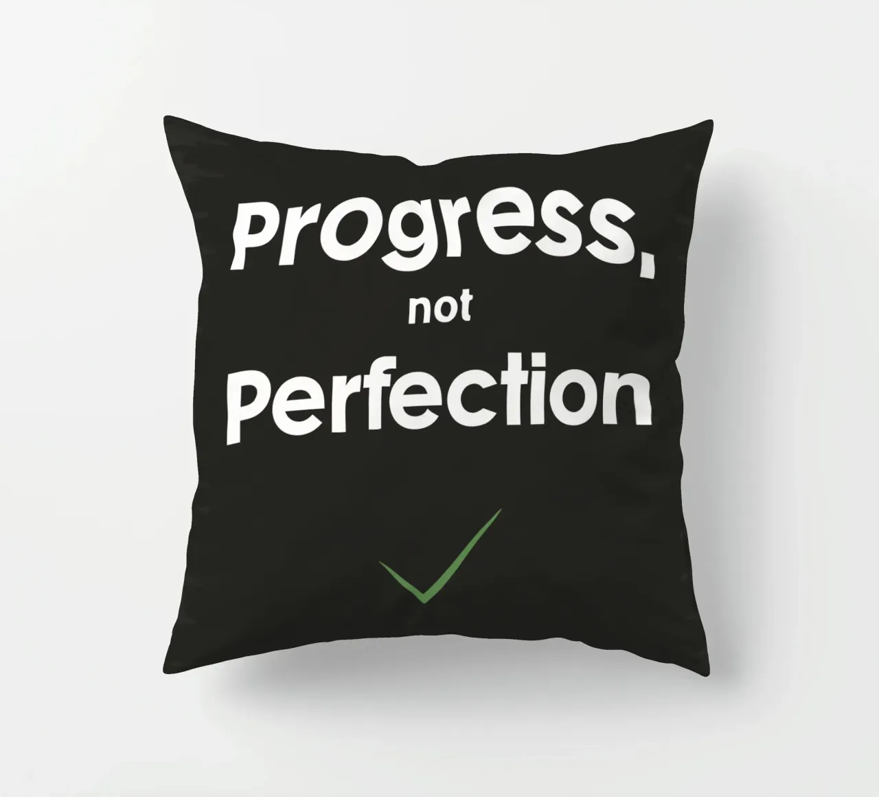 progresso non perfezione cuscino da logic