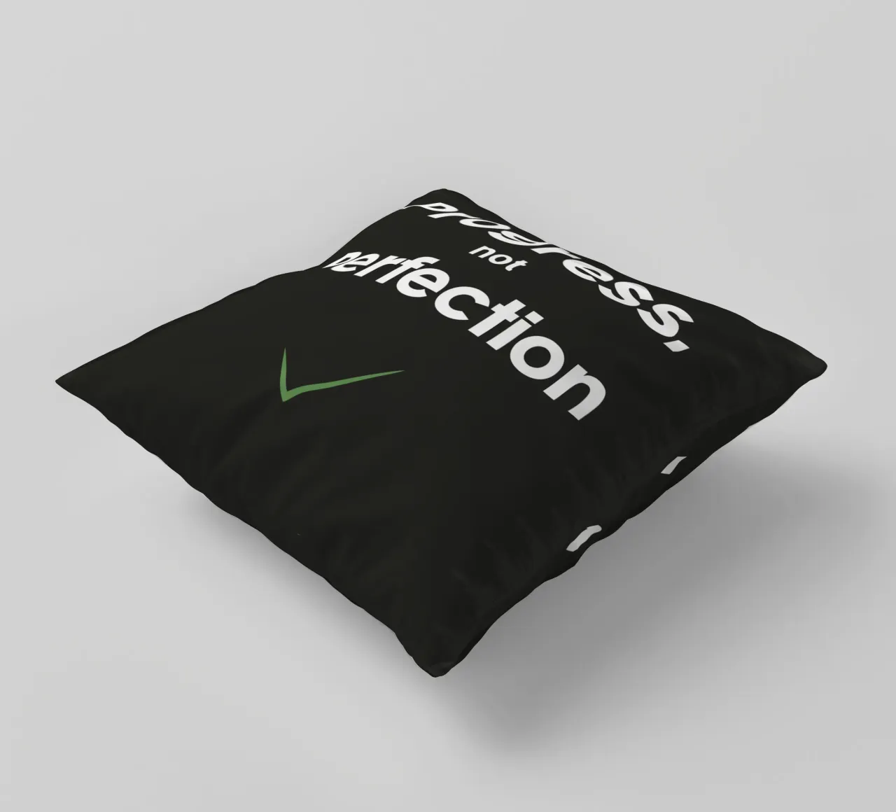 progresso non perfezione cuscino da logic