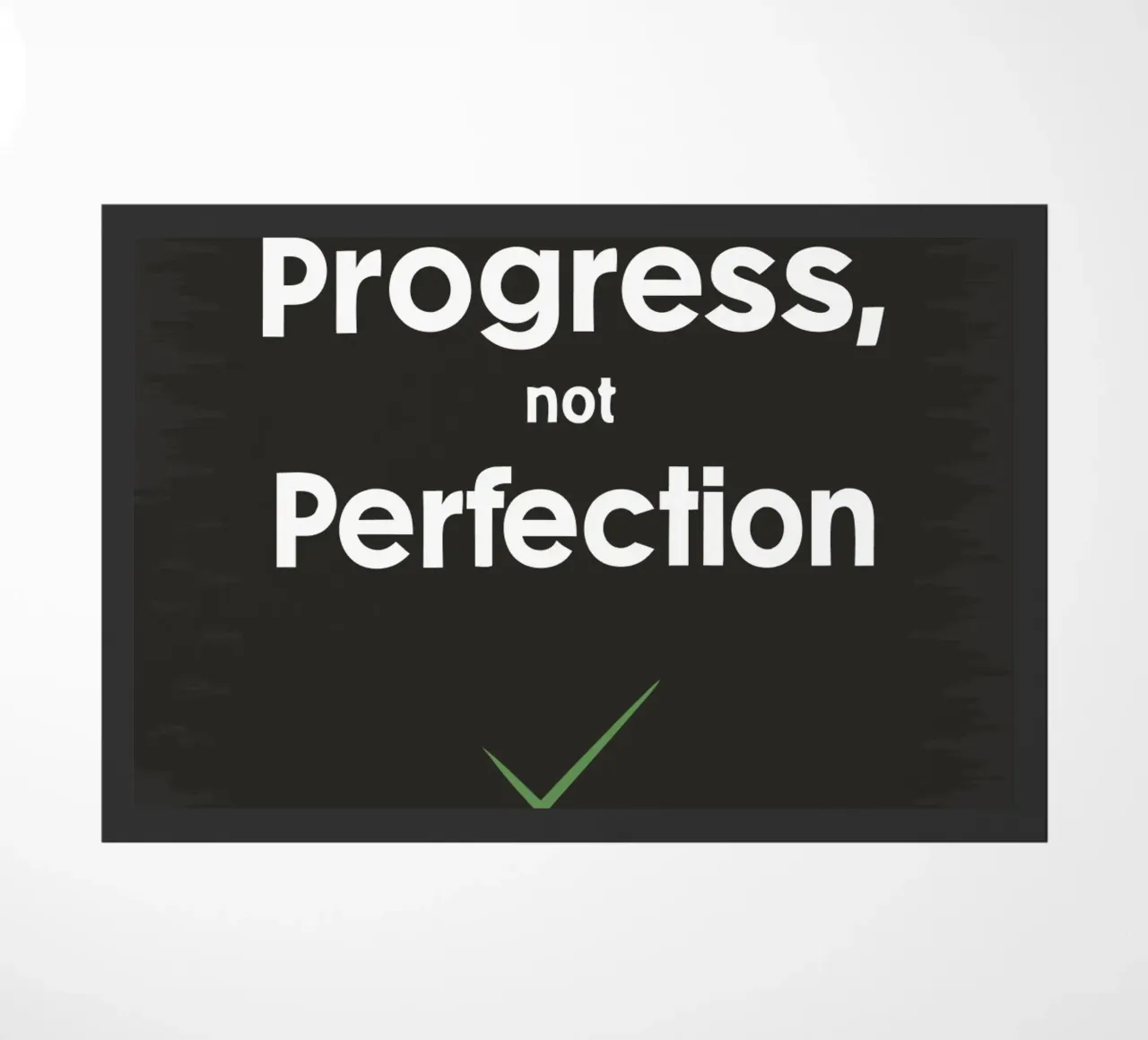 progresso non perfezione zerbino da logic