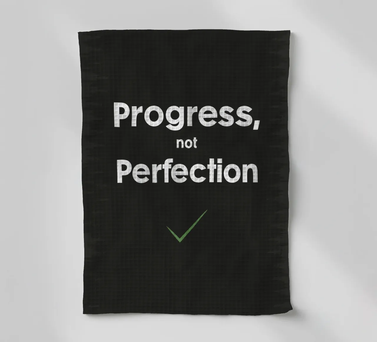 progresso non perfezione canovaccio da cucina da logic