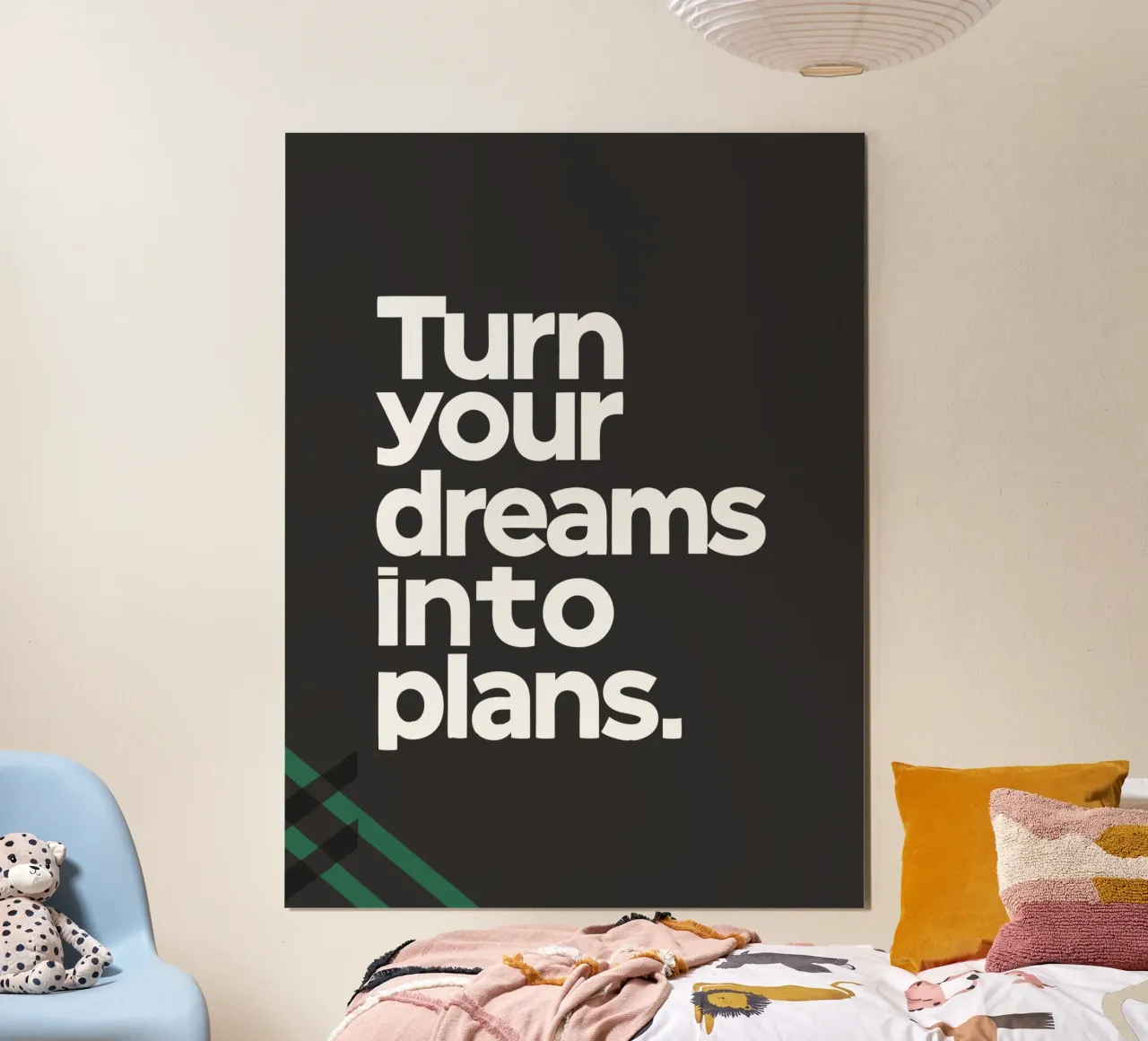 trasformare i vostri sogni poster con telaio in plastica da logic