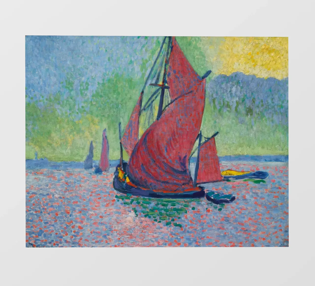André Derain - Rood zeil fotobehang van ARTOTHEK