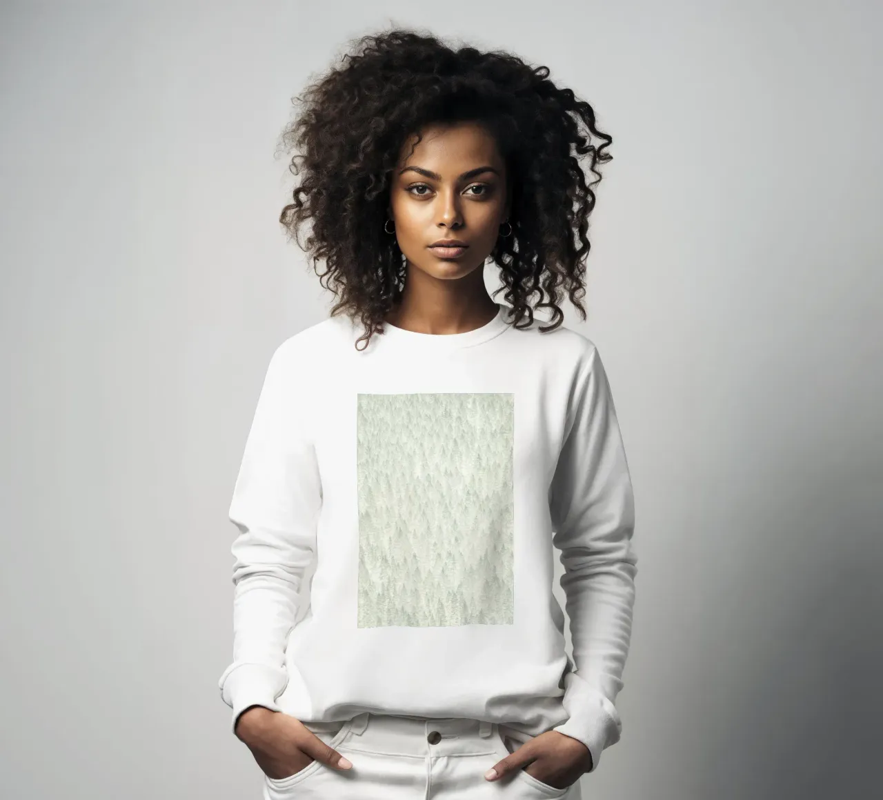 Sage Conifer Forest felpa da apoloprints