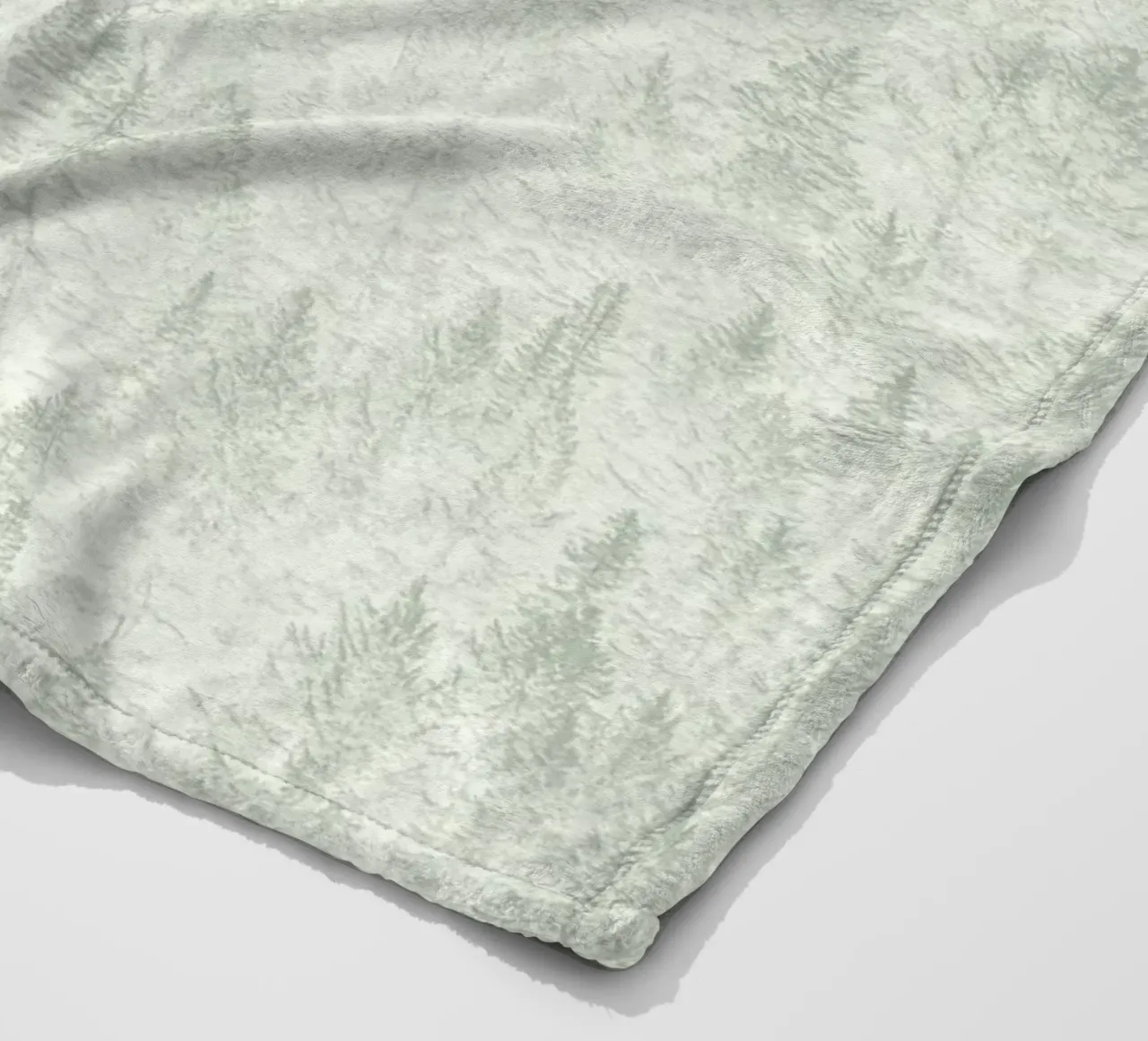 Sage Conifer Forest coperta in pile da apoloprints