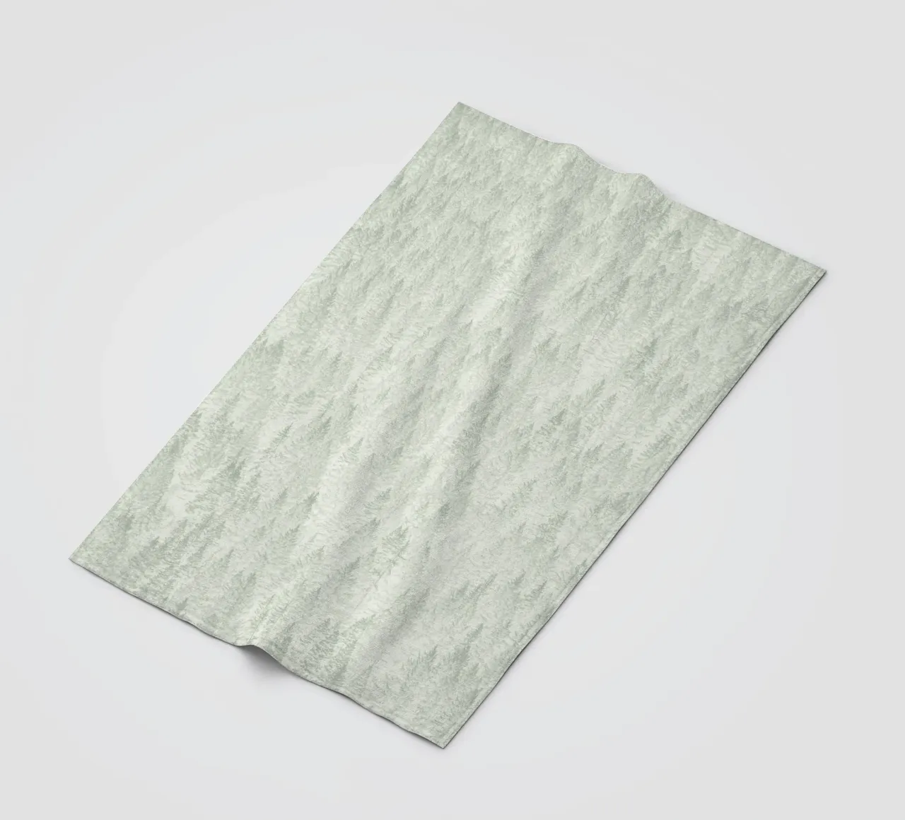 Sage Conifer Forest coperta in pile da apoloprints