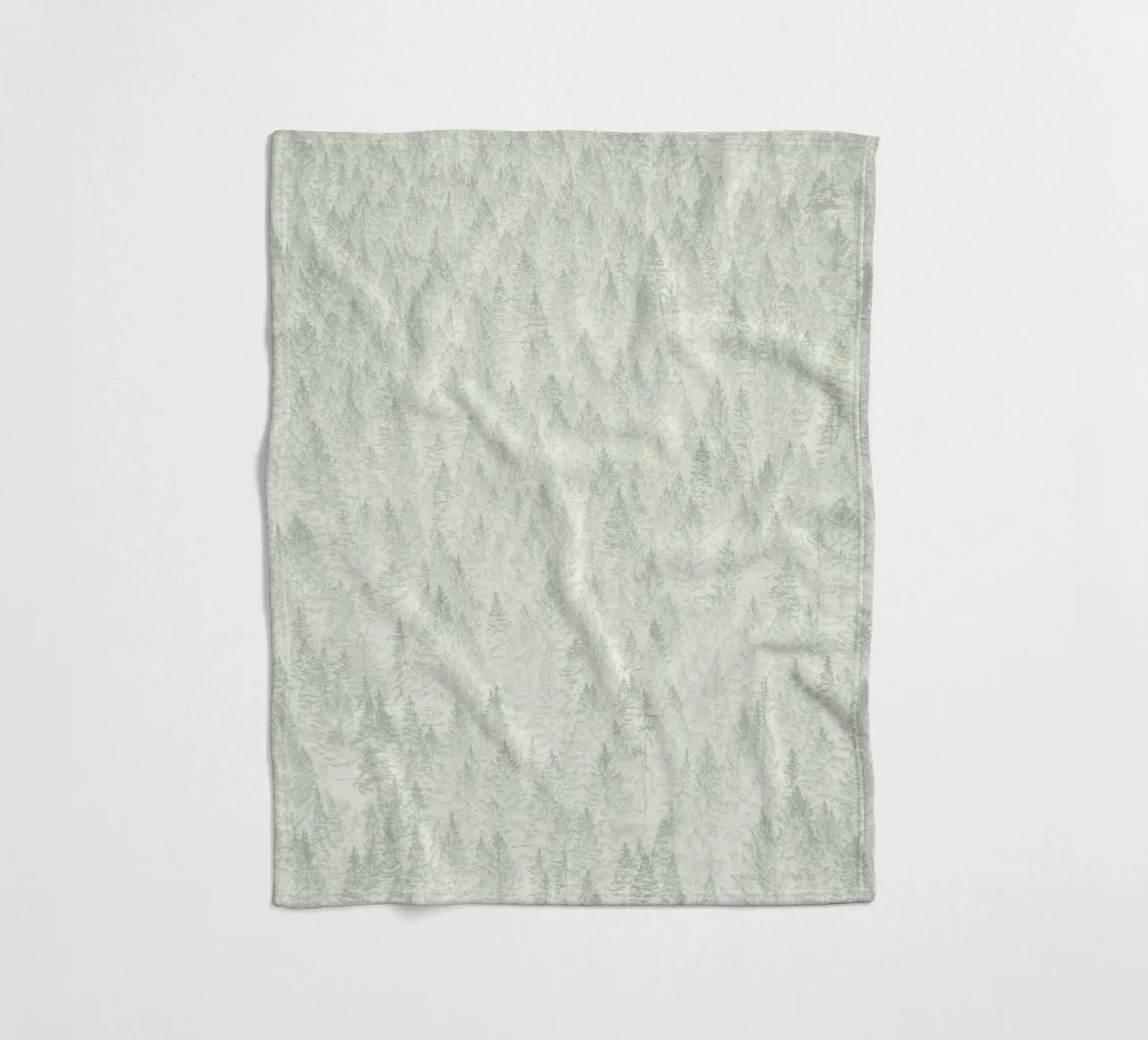 Sage Conifer Forest coperta in pile da apoloprints