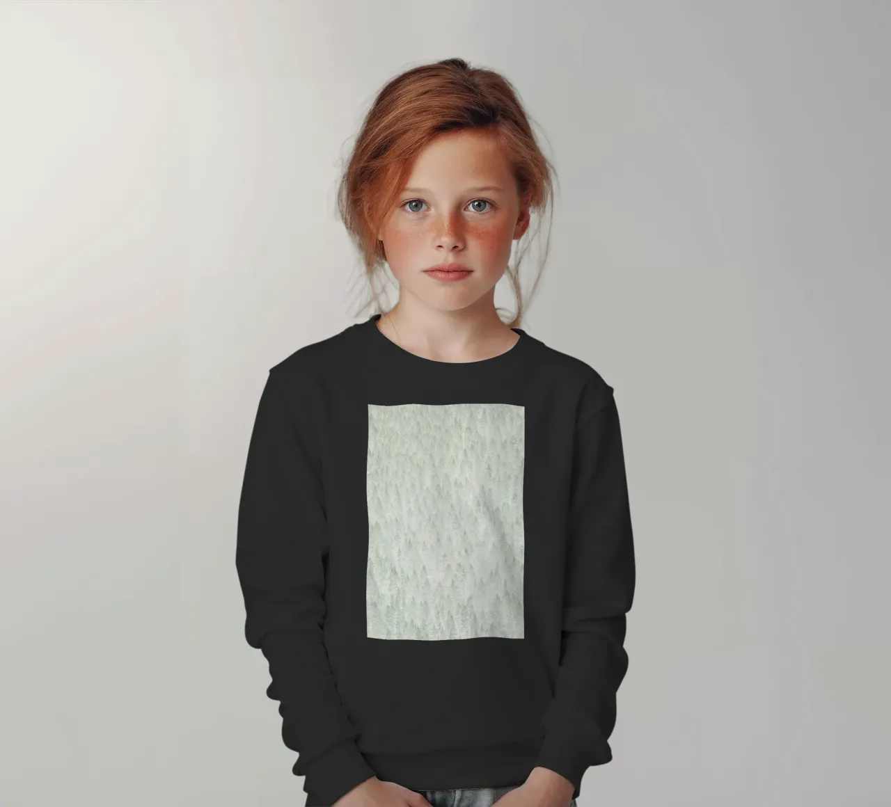 Sage Conifer Forest felpa bambino da apoloprints