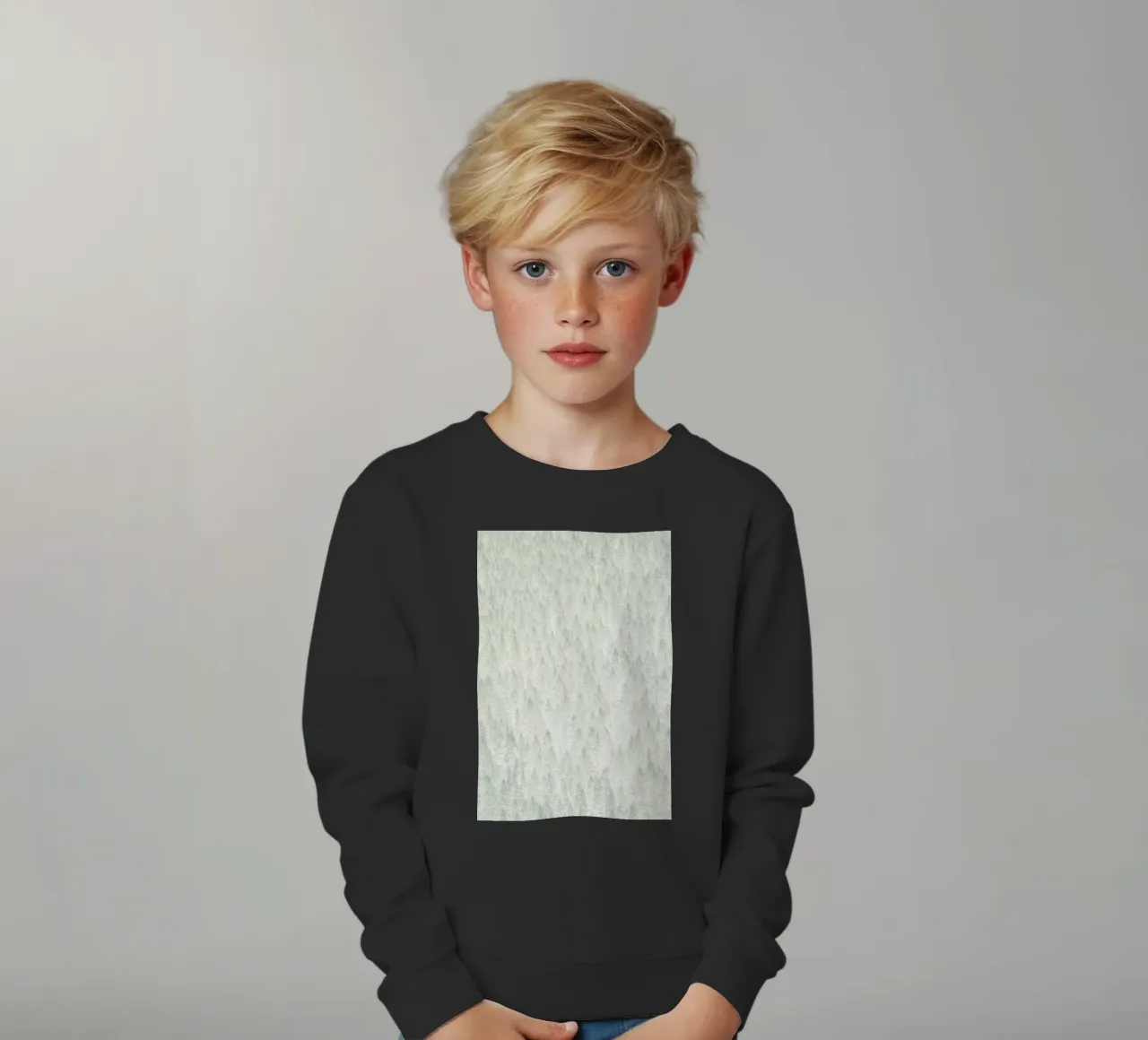 Sage Conifer Forest felpa bambino da apoloprints