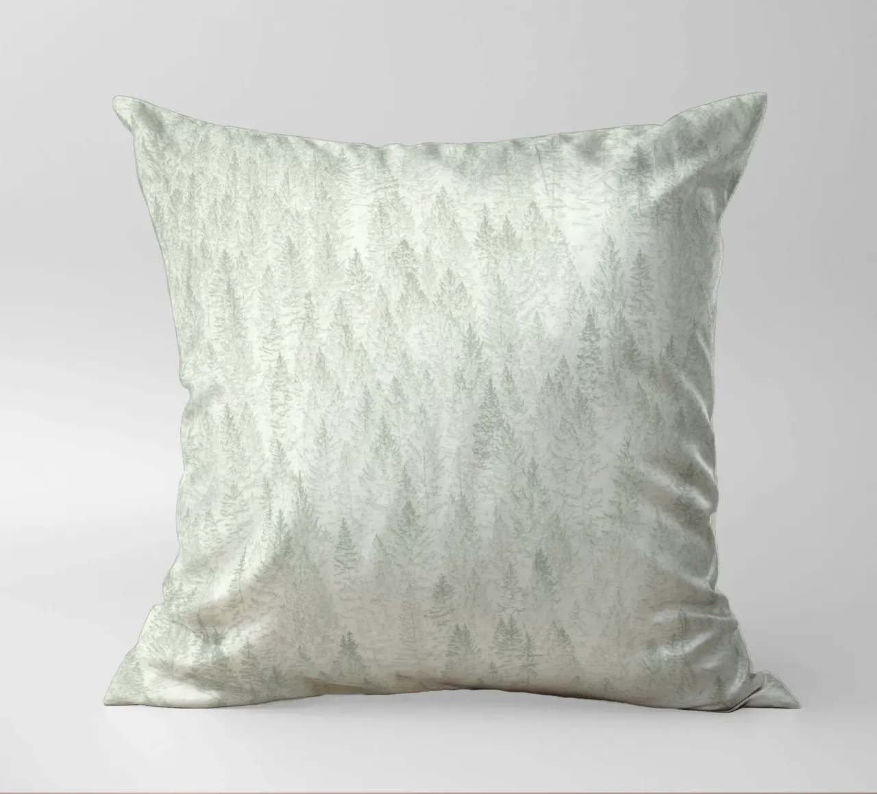 Sage Conifer Forest cuscino da apoloprints