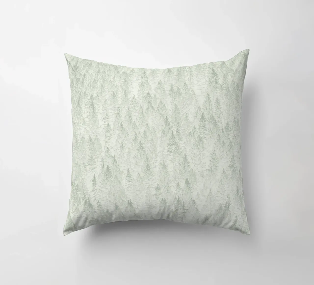 Sage Conifer Forest cuscino da apoloprints