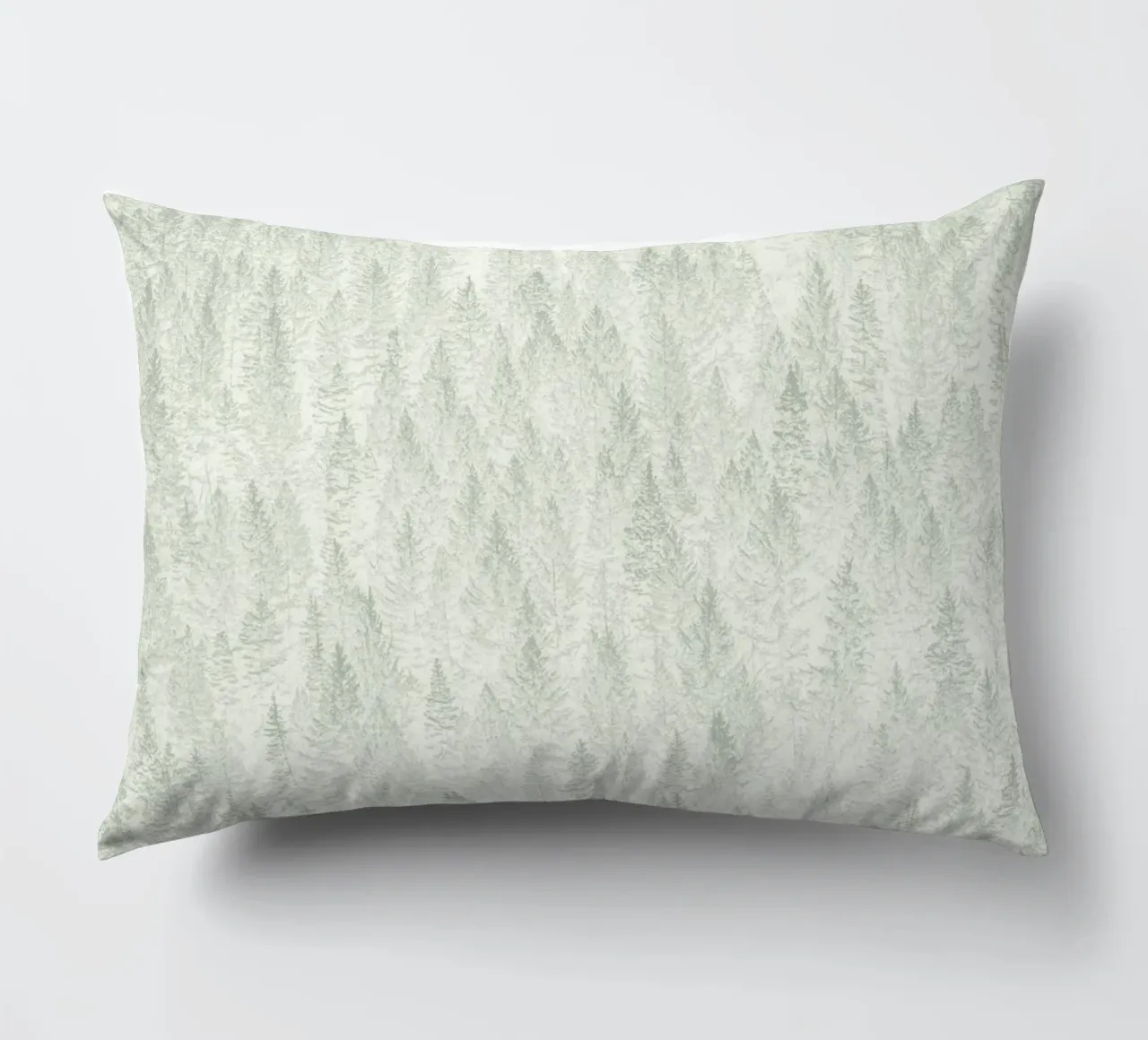 Sage Conifer Forest cuscino da apoloprints