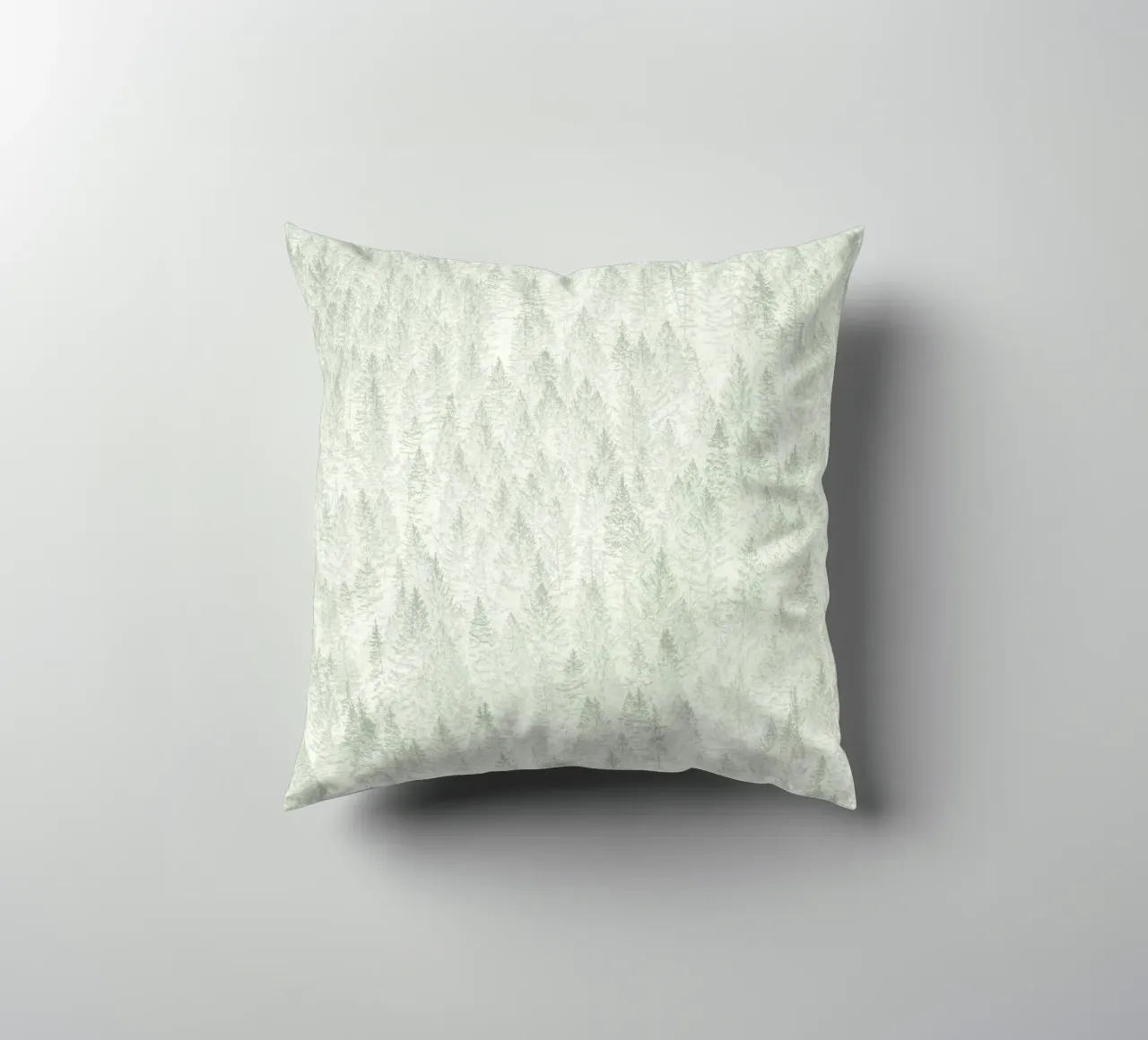 Sage Conifer Forest cuscino da apoloprints