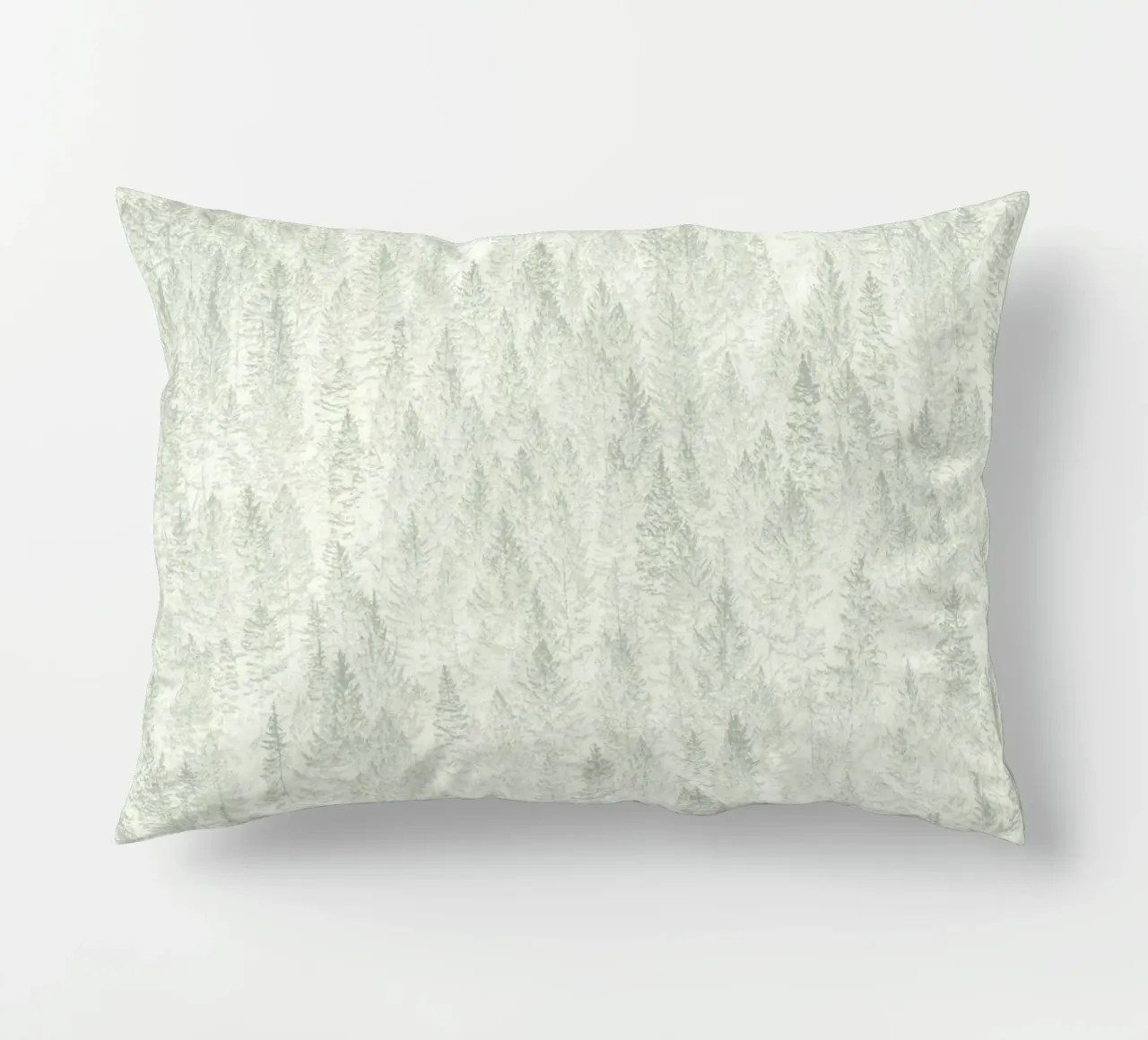 Sage Conifer Forest cuscino da apoloprints