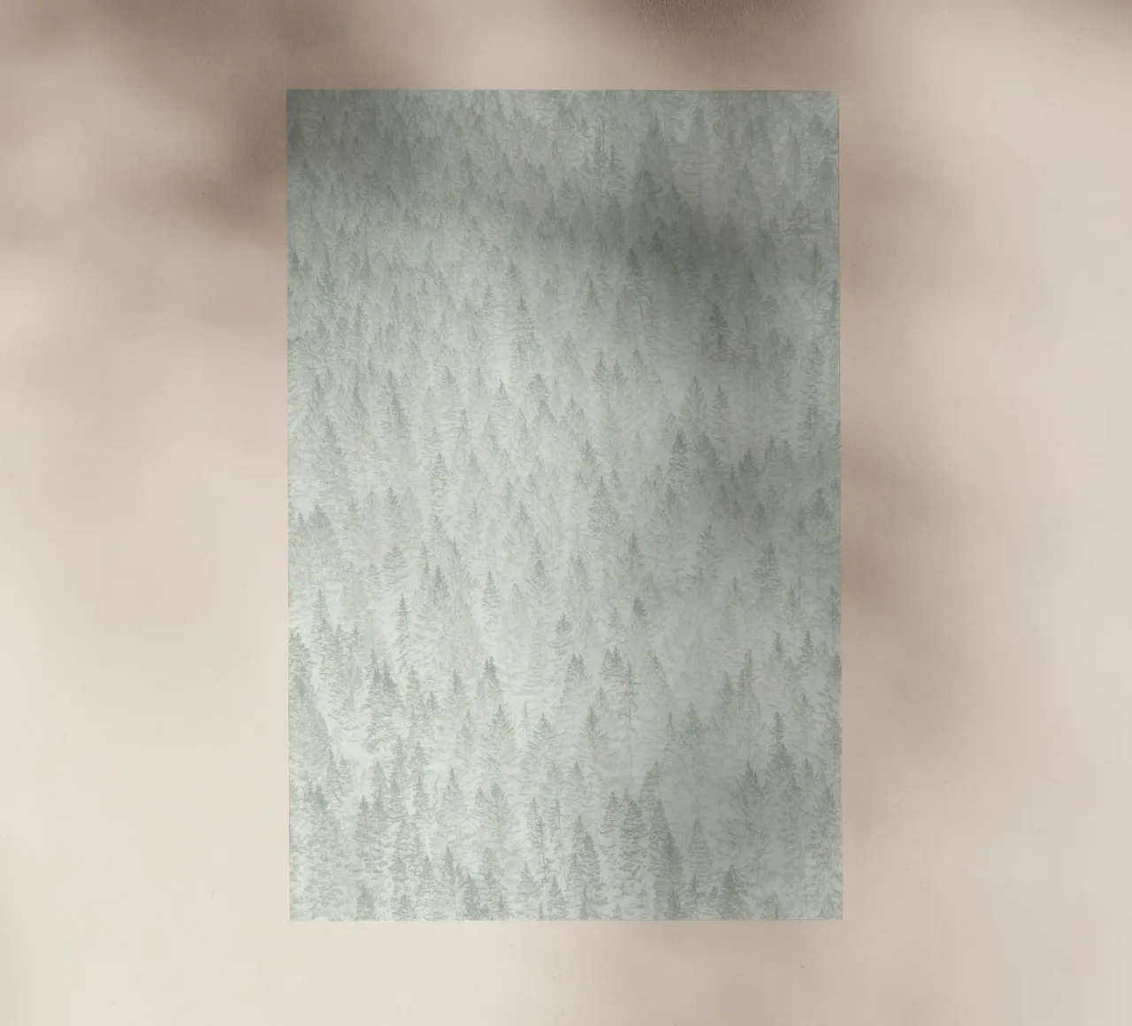 Sage Conifer Forest pellicola backlit da apoloprints