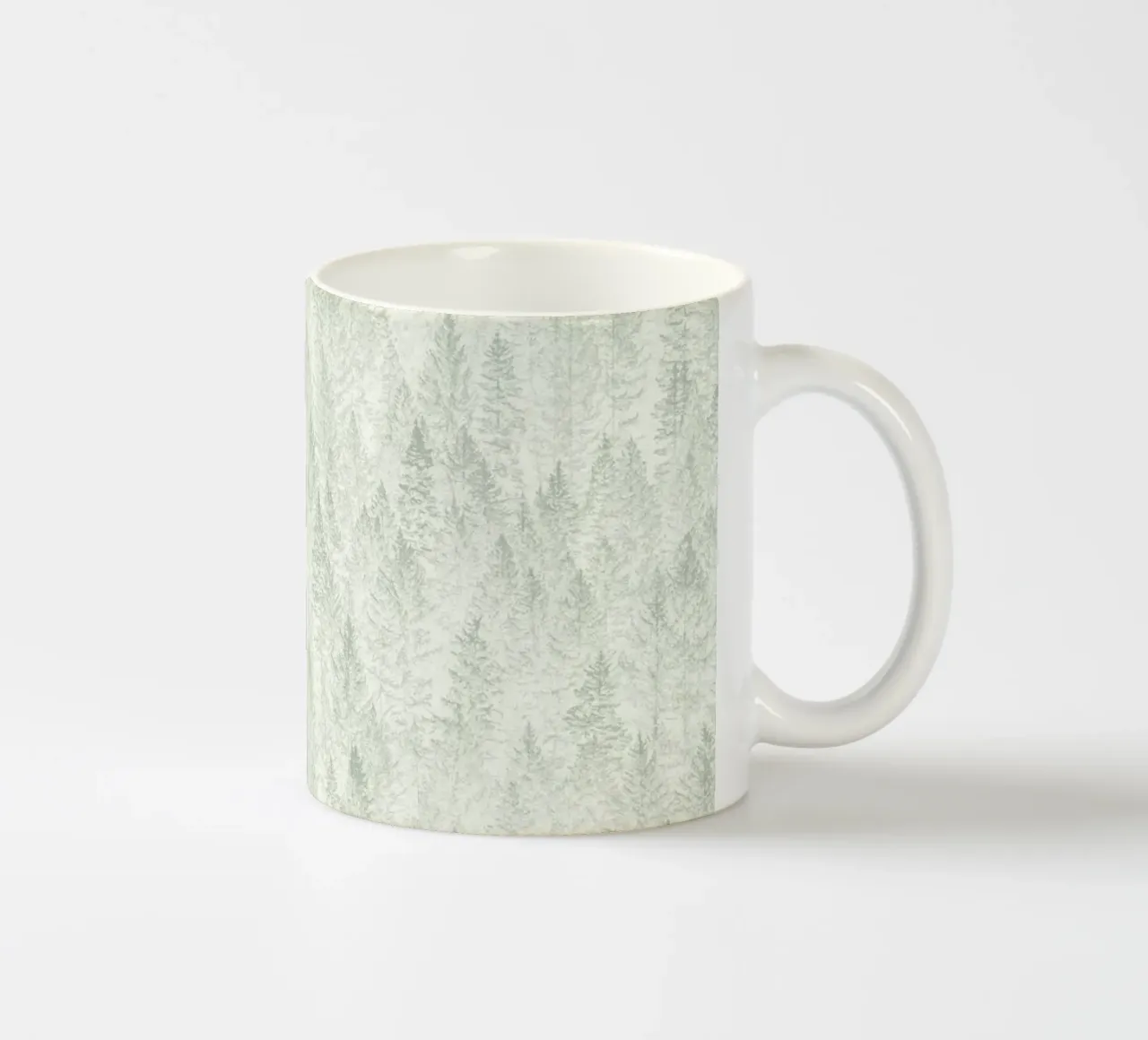 Sage Conifer Forest tazza in ceramica da apoloprints