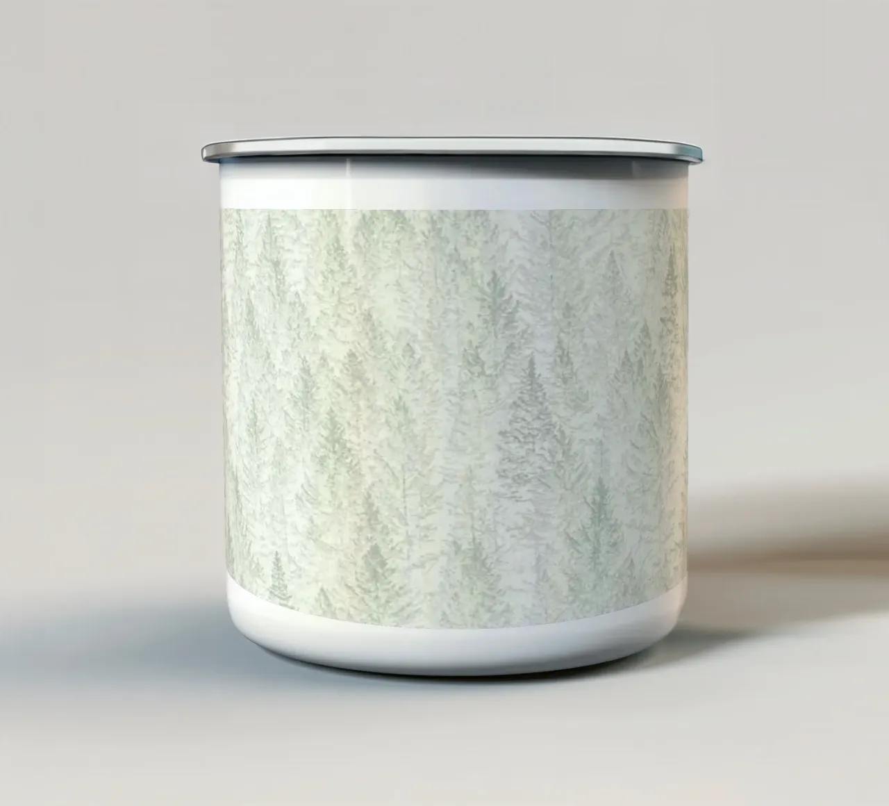 Sage Conifer Forest tazza in smalto da apoloprints