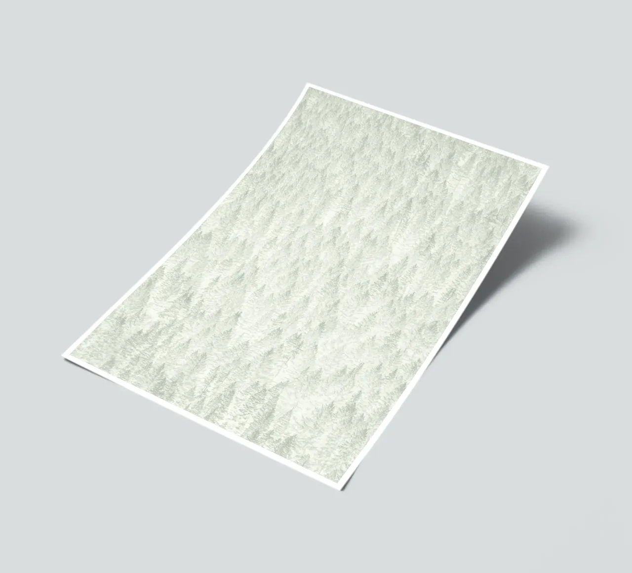 Sage Conifer Forest foglio adesivo da apoloprints