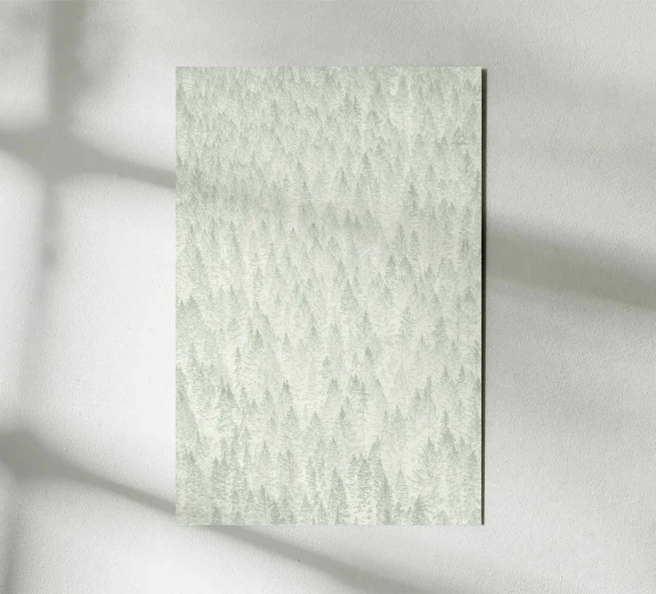 Sage Conifer Forest alluminio dibond da apoloprints