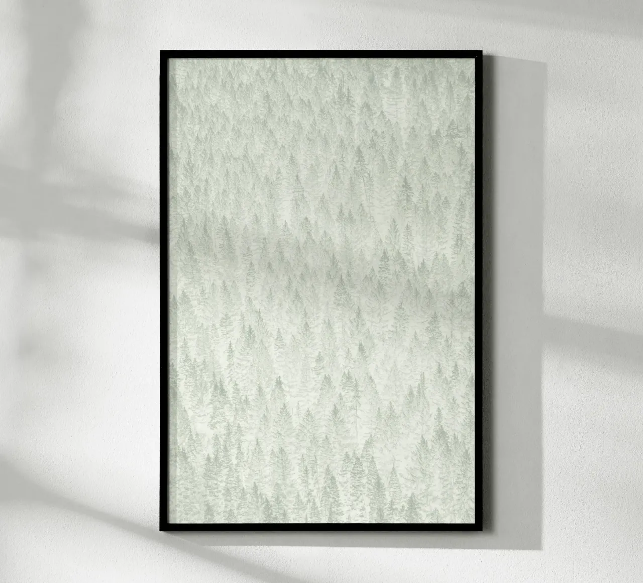 Sage Conifer Forest carta hahnemühle da apoloprints