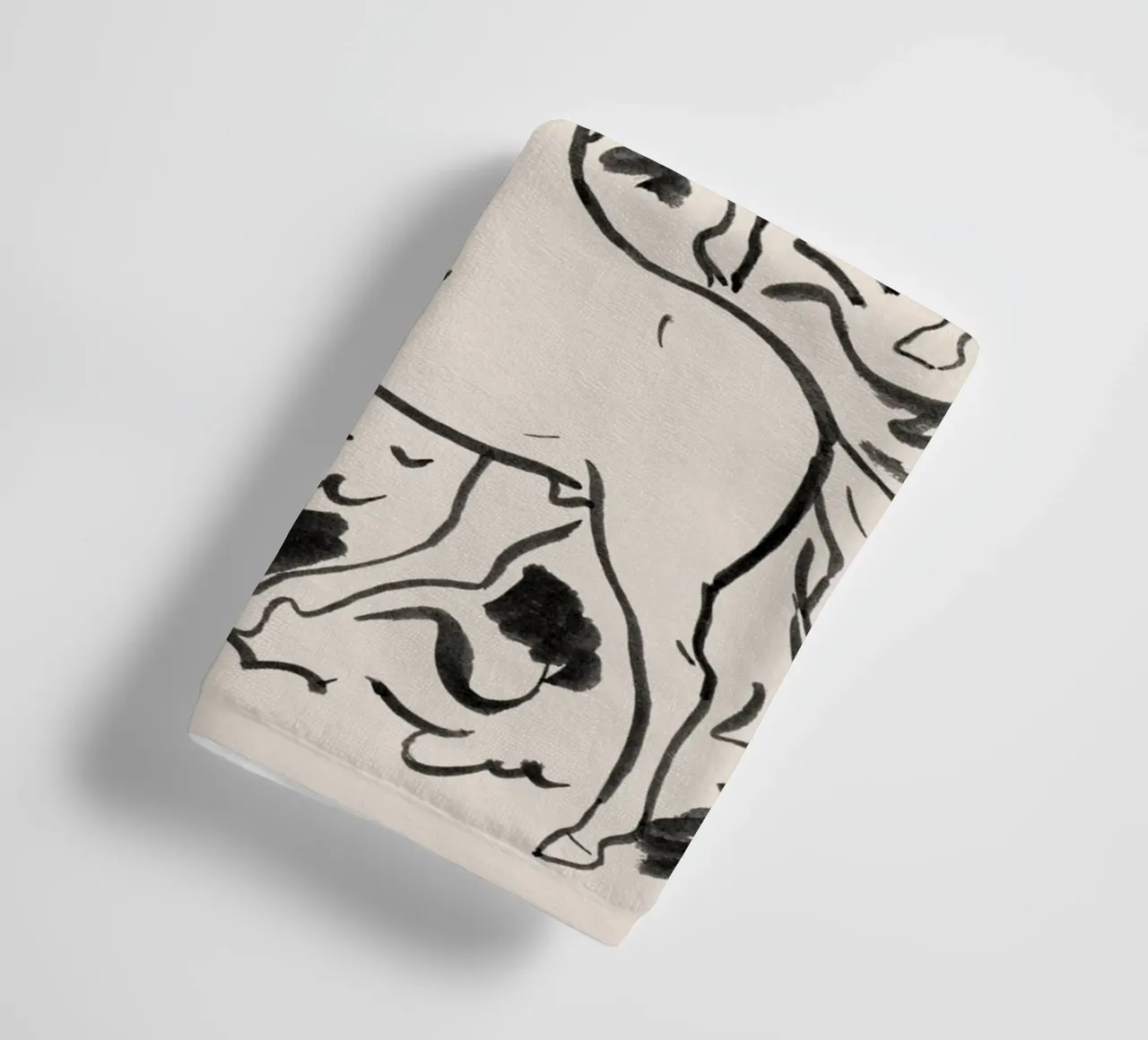 Three horses - Leo Gestel Handtuch von apoloprints