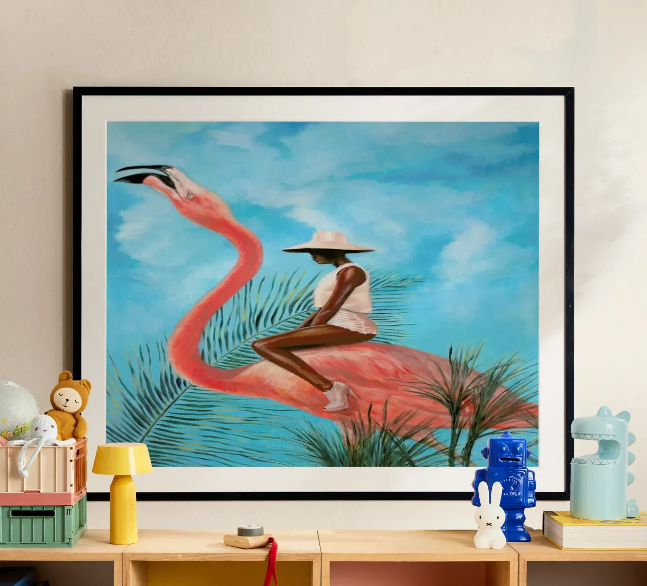 Mariage At The Plastic Garden poster con telaio in plastica da Alexander Grahovsky