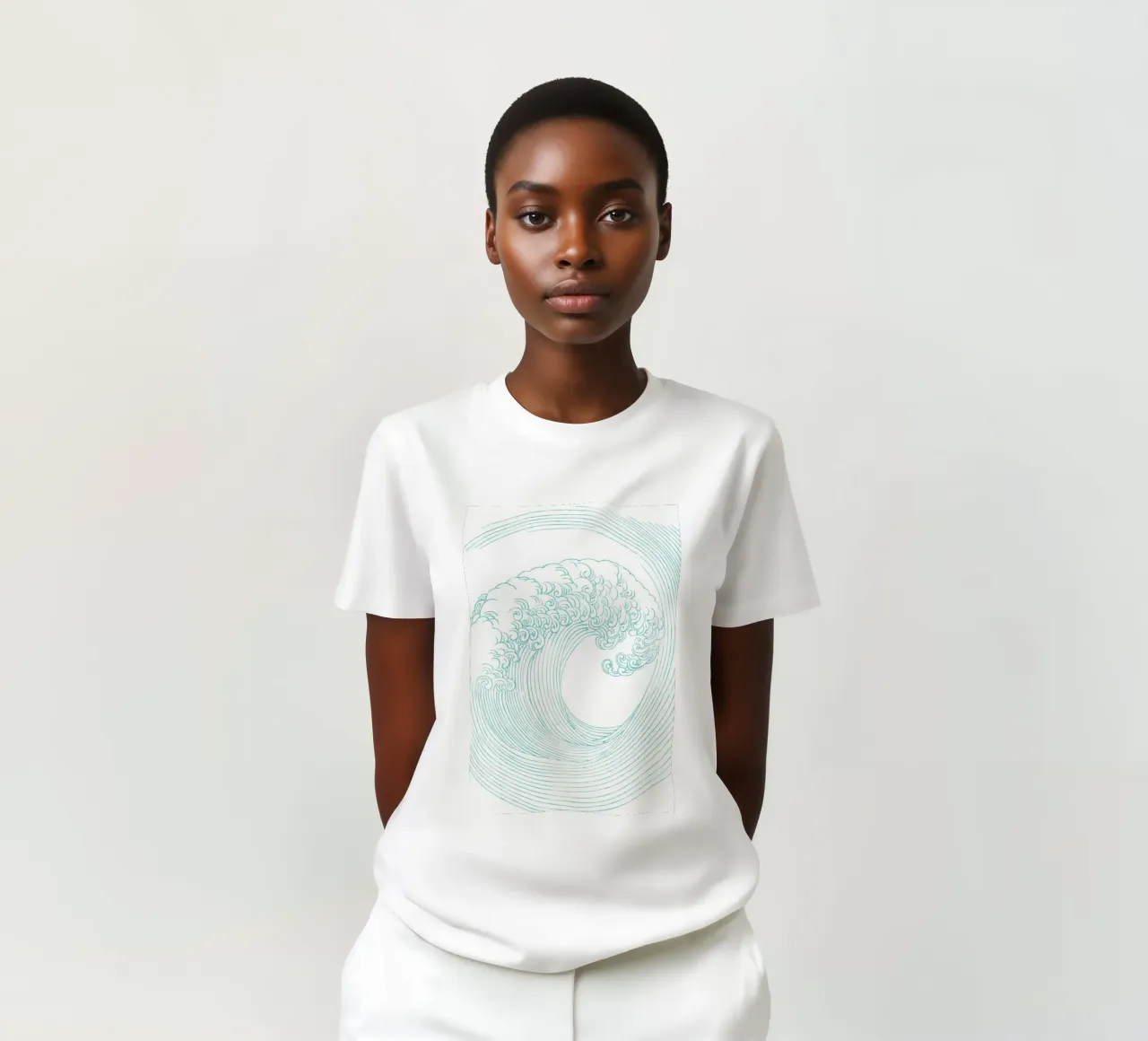 Wave - Mori yuzan t-shirt by apoloprints