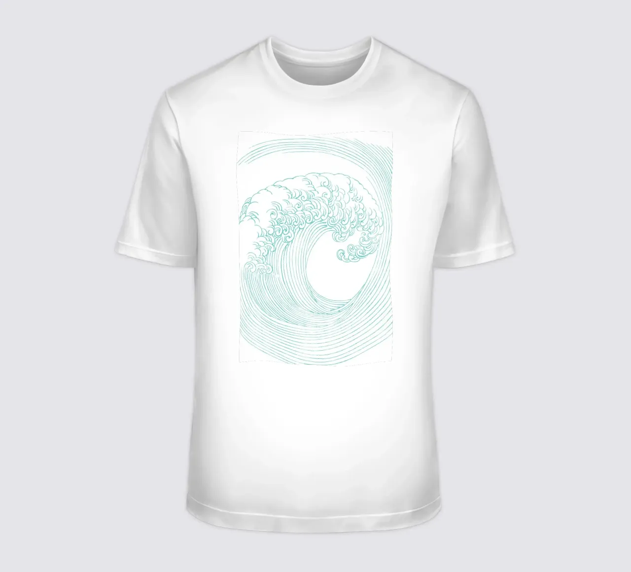 Wave - Mori yuzan t-shirt by apoloprints