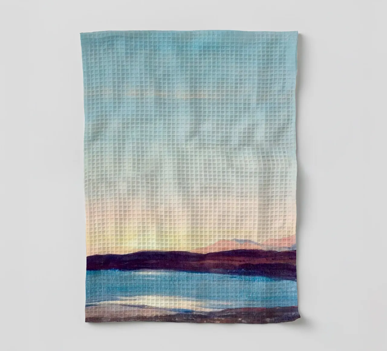 Sunset Lake canovaccio da cucina da apoloprints