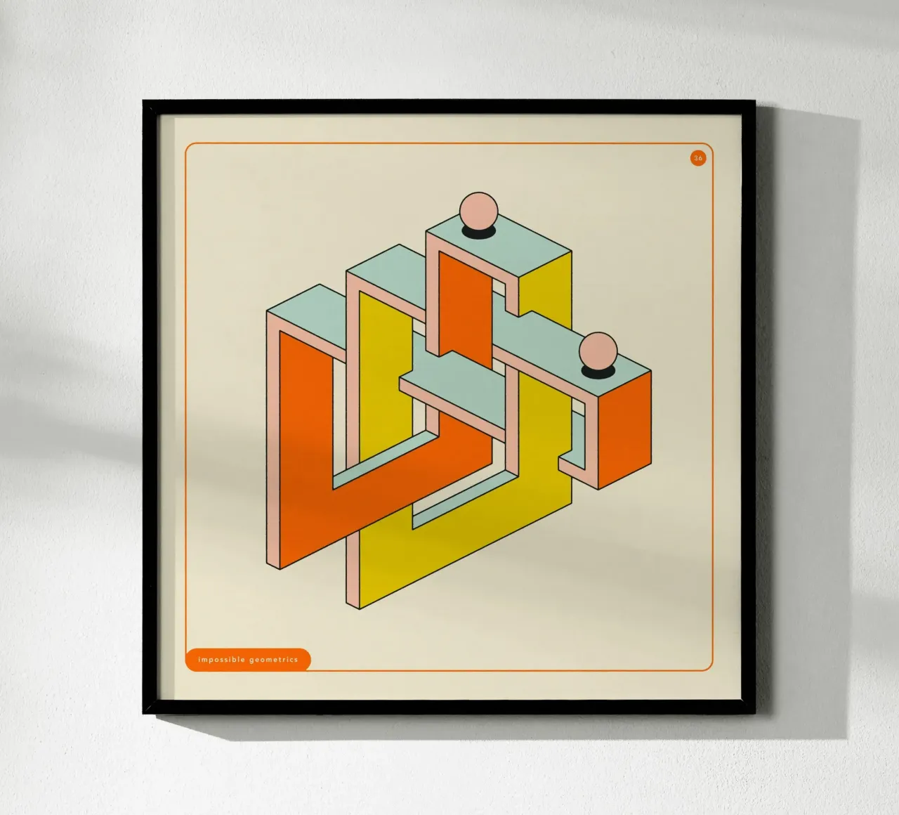 IMPOSSIBLE GEOMETRICS (36) carta hahnemühle da Jazzberry Blue