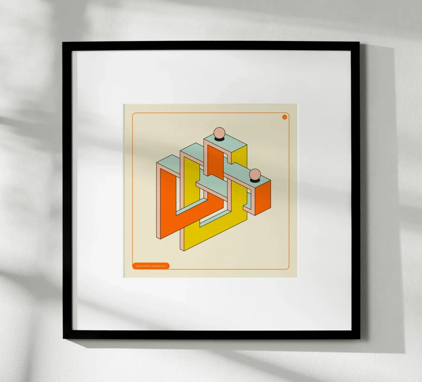 IMPOSSIBLE GEOMETRICS (36) poster da Jazzberry Blue