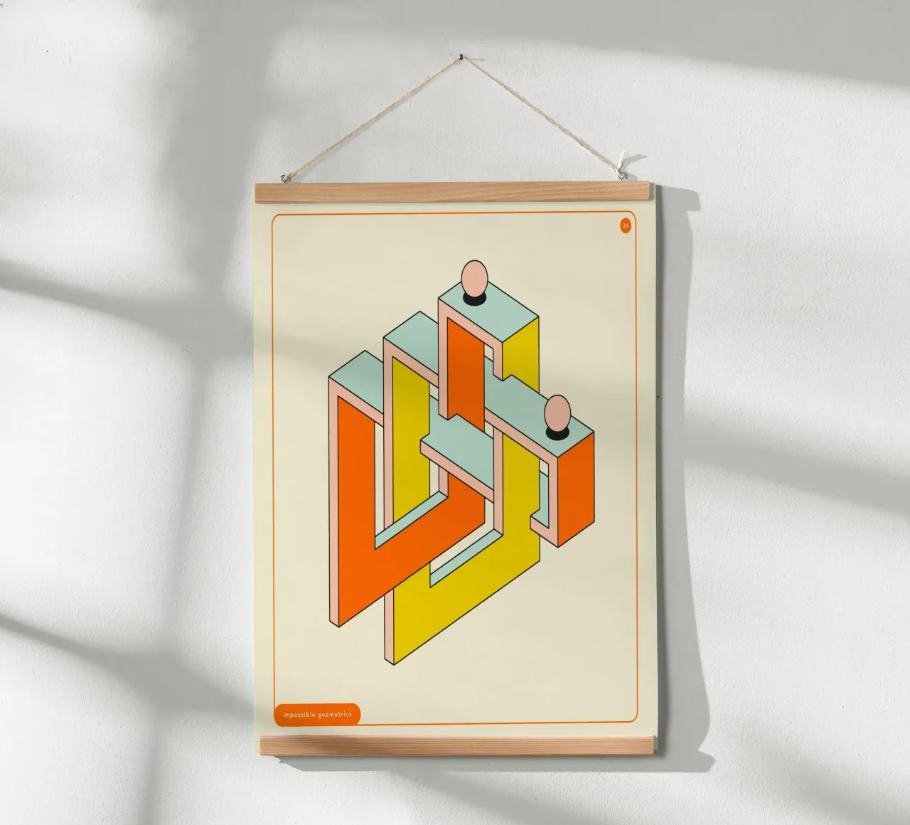 IMPOSSIBLE GEOMETRICS (36) carta hahnemühle da Jazzberry Blue