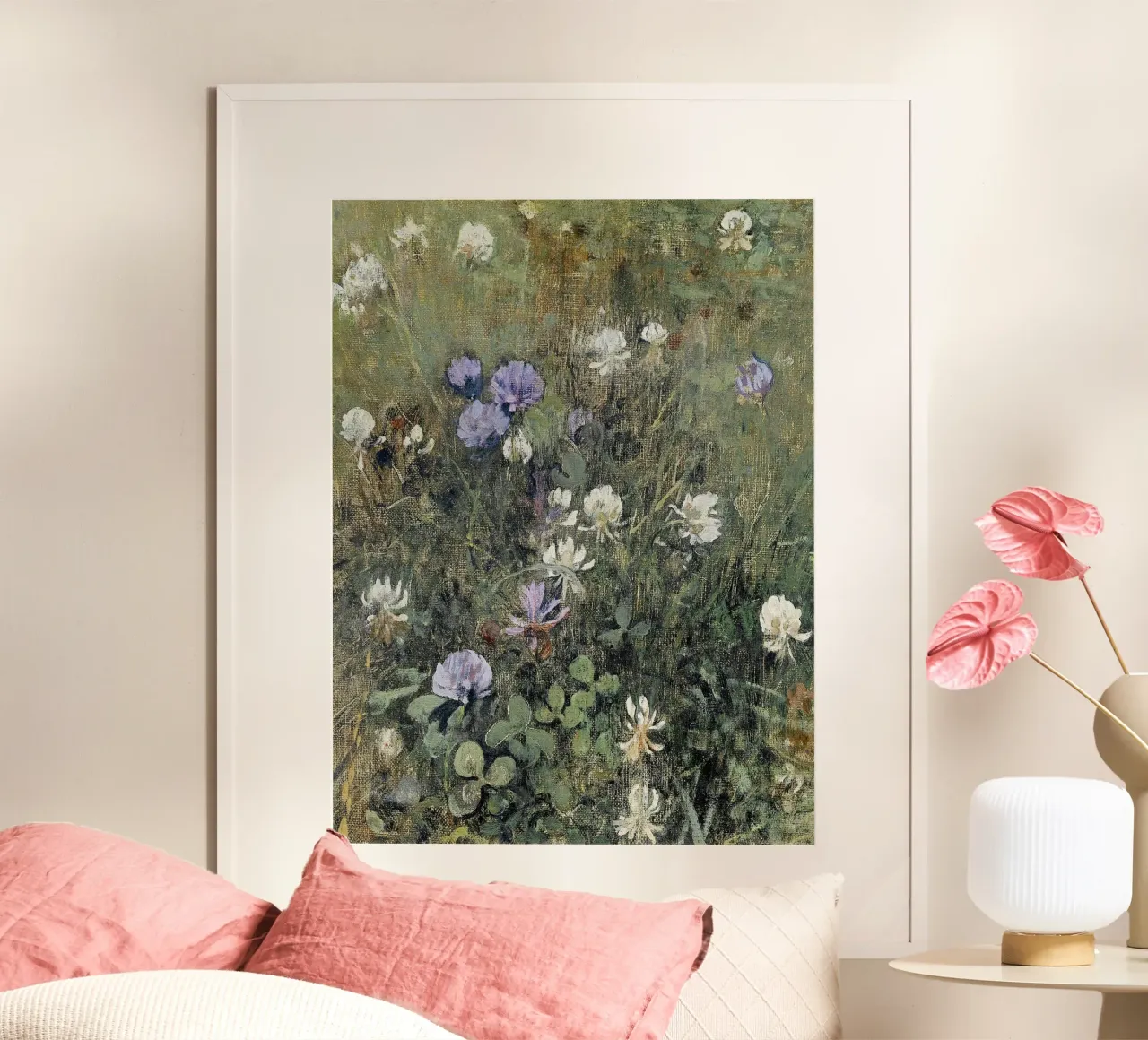 Blooming Clover Wildflowers poster da apoloprints