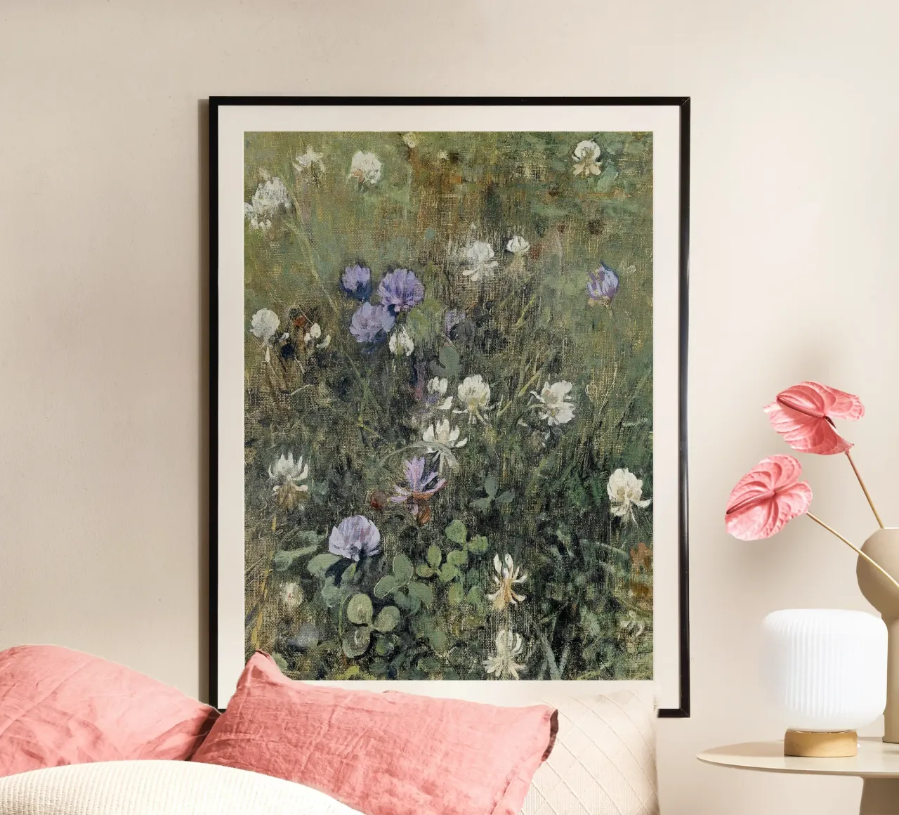 Blooming Clover Wildflowers poster da apoloprints
