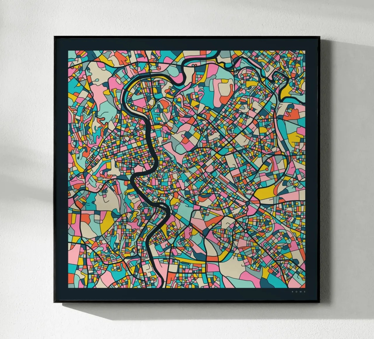 ROME MAP plexiglass da Jazzberry Blue