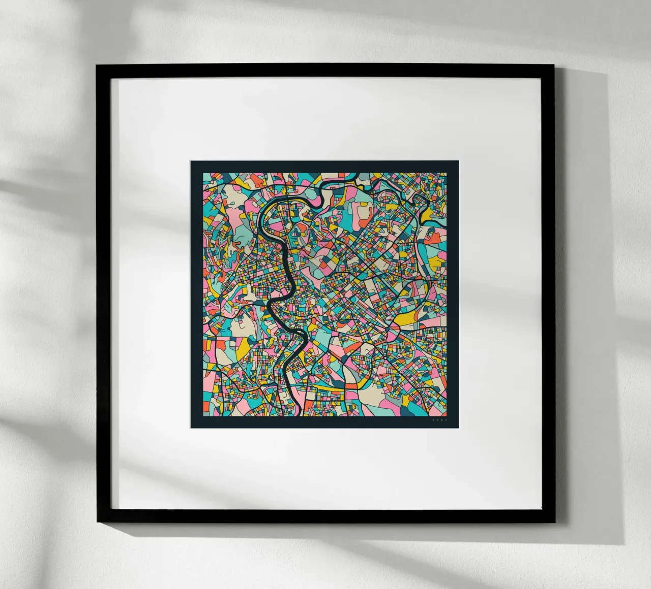 ROME MAP poster da Jazzberry Blue