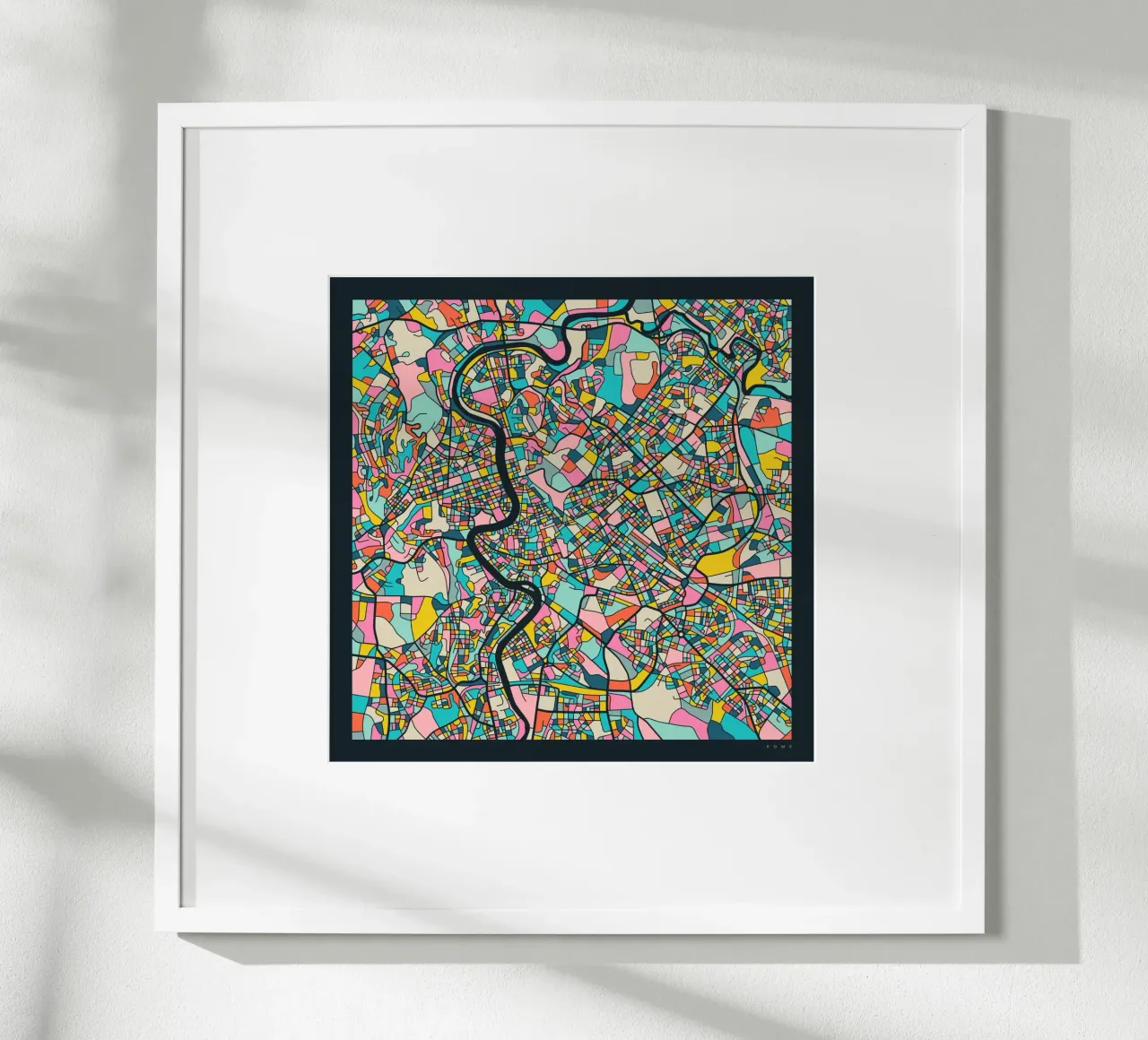 ROME MAP poster da Jazzberry Blue