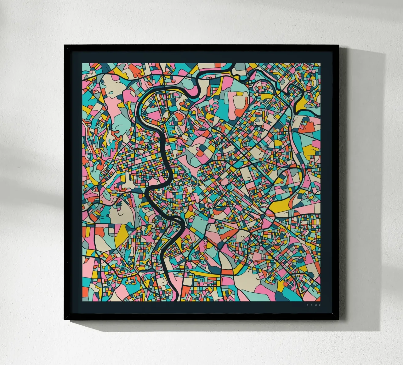 ROME MAP poster da Jazzberry Blue