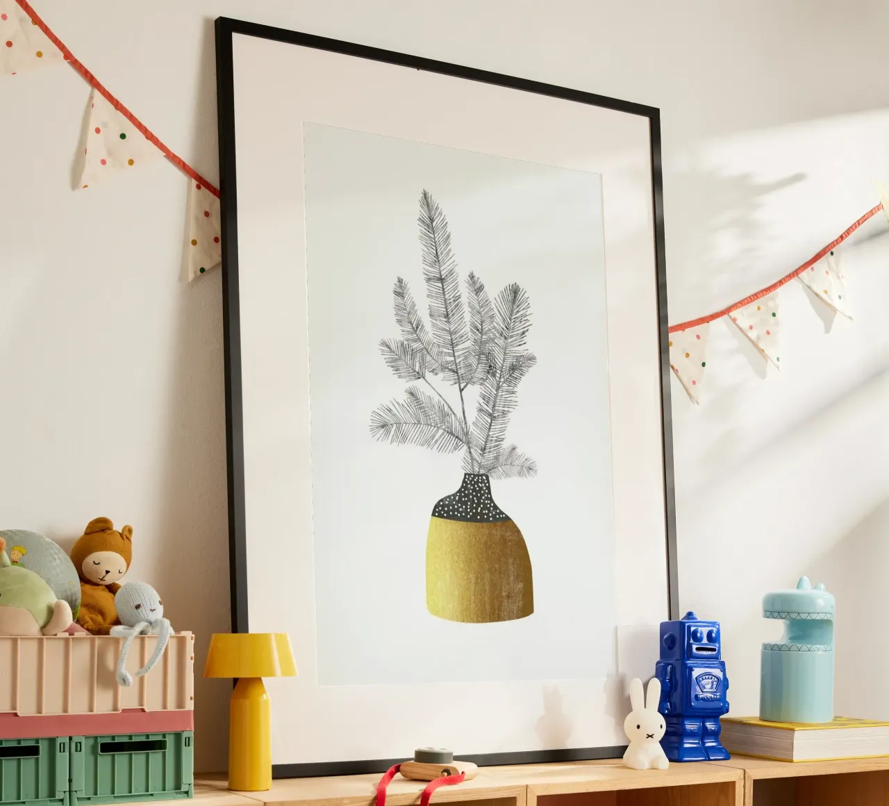 Urban Christmas No. 1 poster with plastic frame by typealive