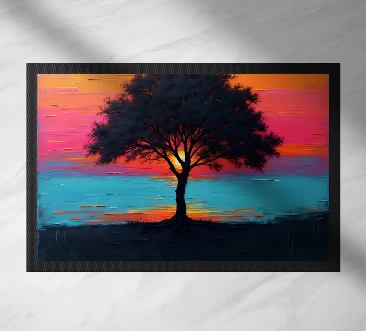 Sunset Sentinel doormat by Artistic-shop