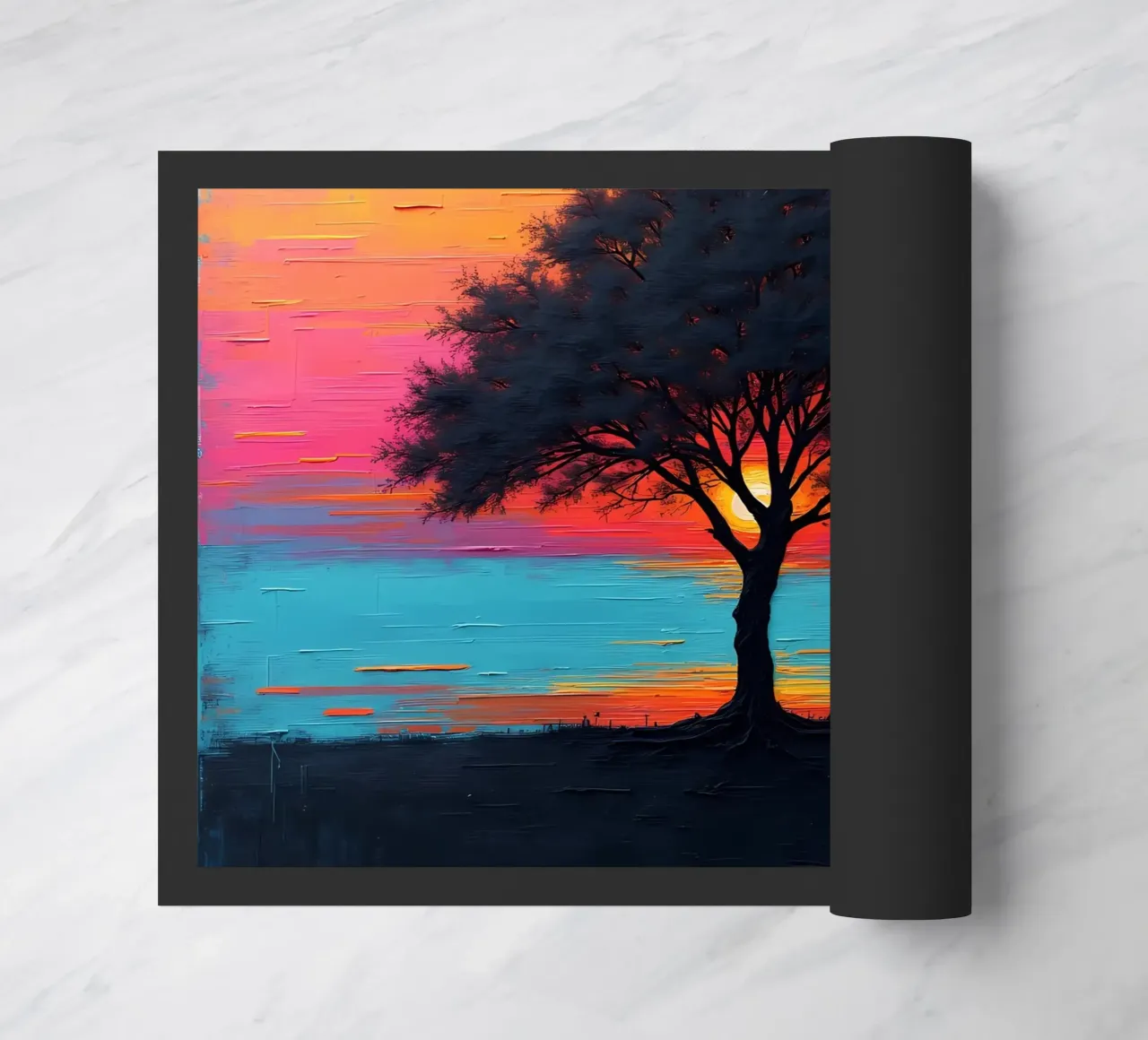 Sunset Sentinel doormat by Artistic-shop