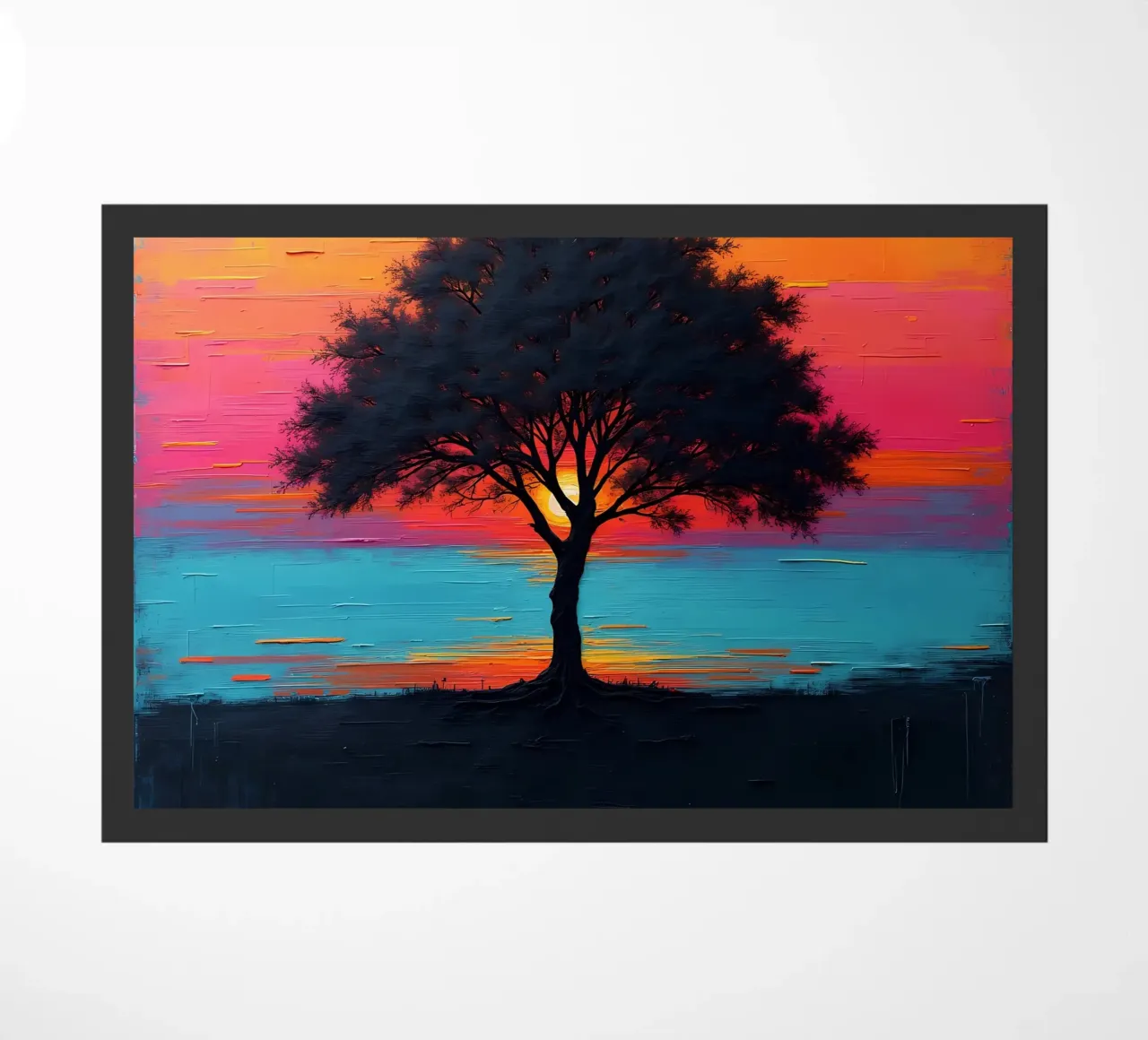 Sunset Sentinel doormat by Artistic-shop